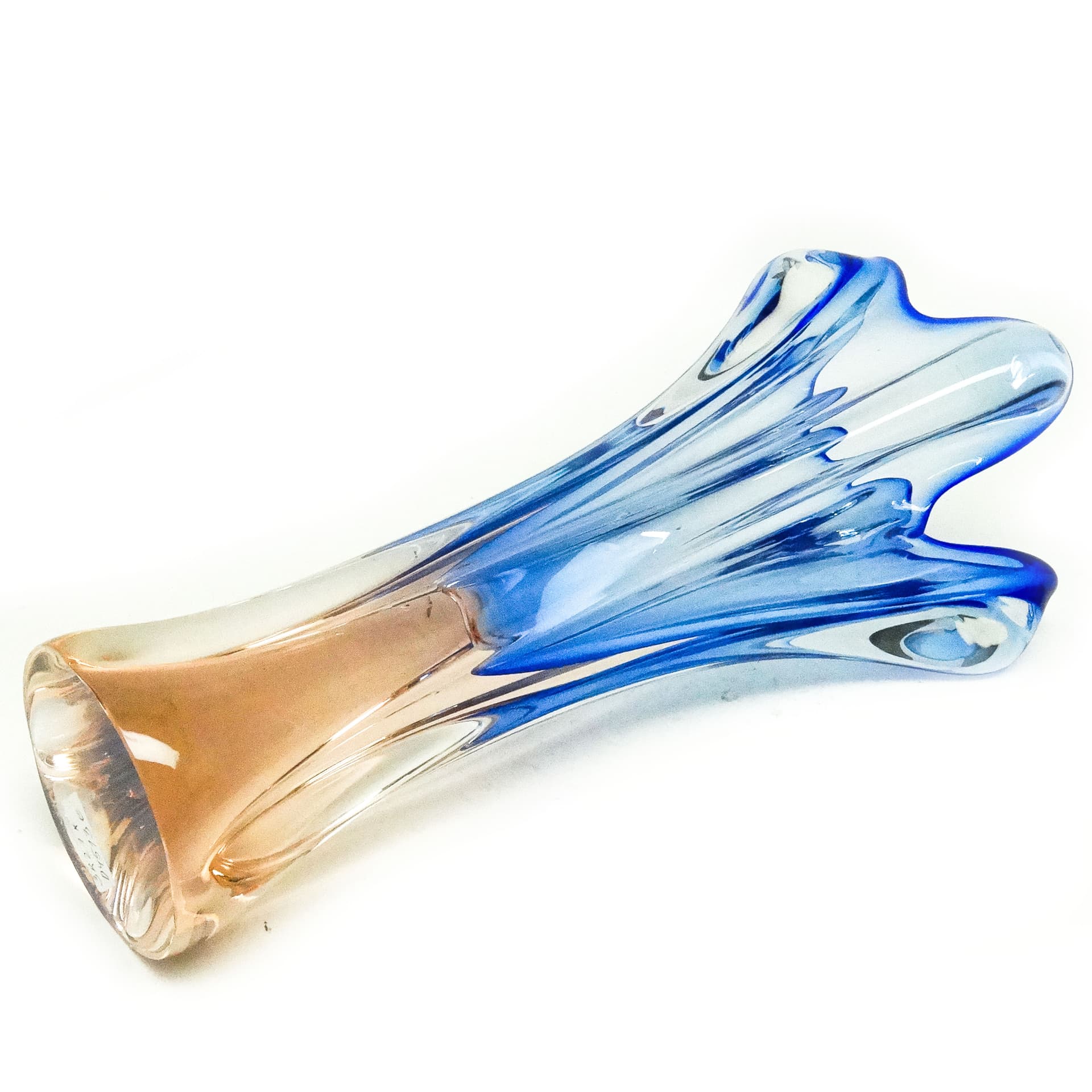 Wazon, mid-century modern, szkło, proj. J. Hospodka, Czechosłowacja, lata 60. - 115906