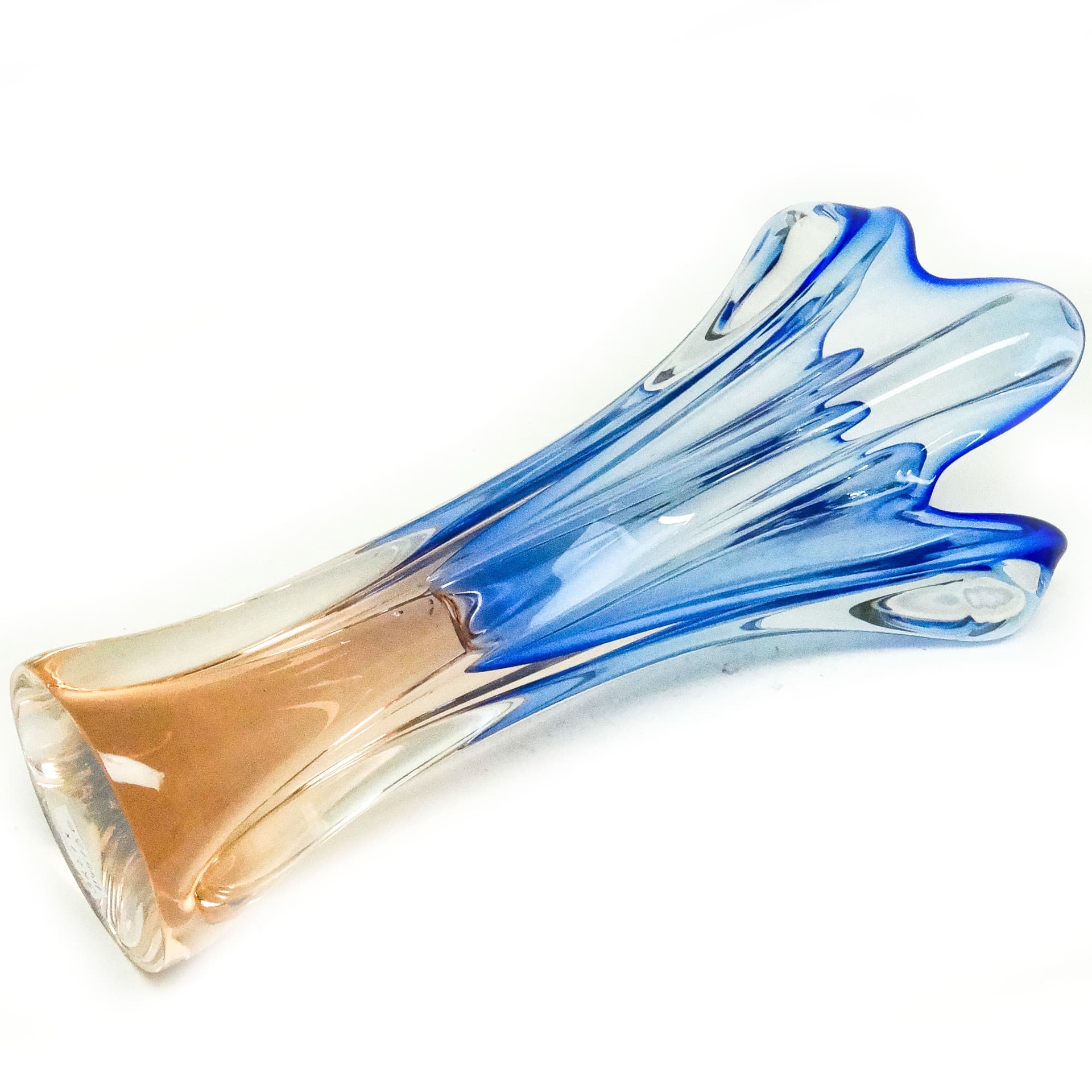 Wazon, mid-century modern, szkło, proj. J. Hospodka, Czechosłowacja, lata 60. - 115910