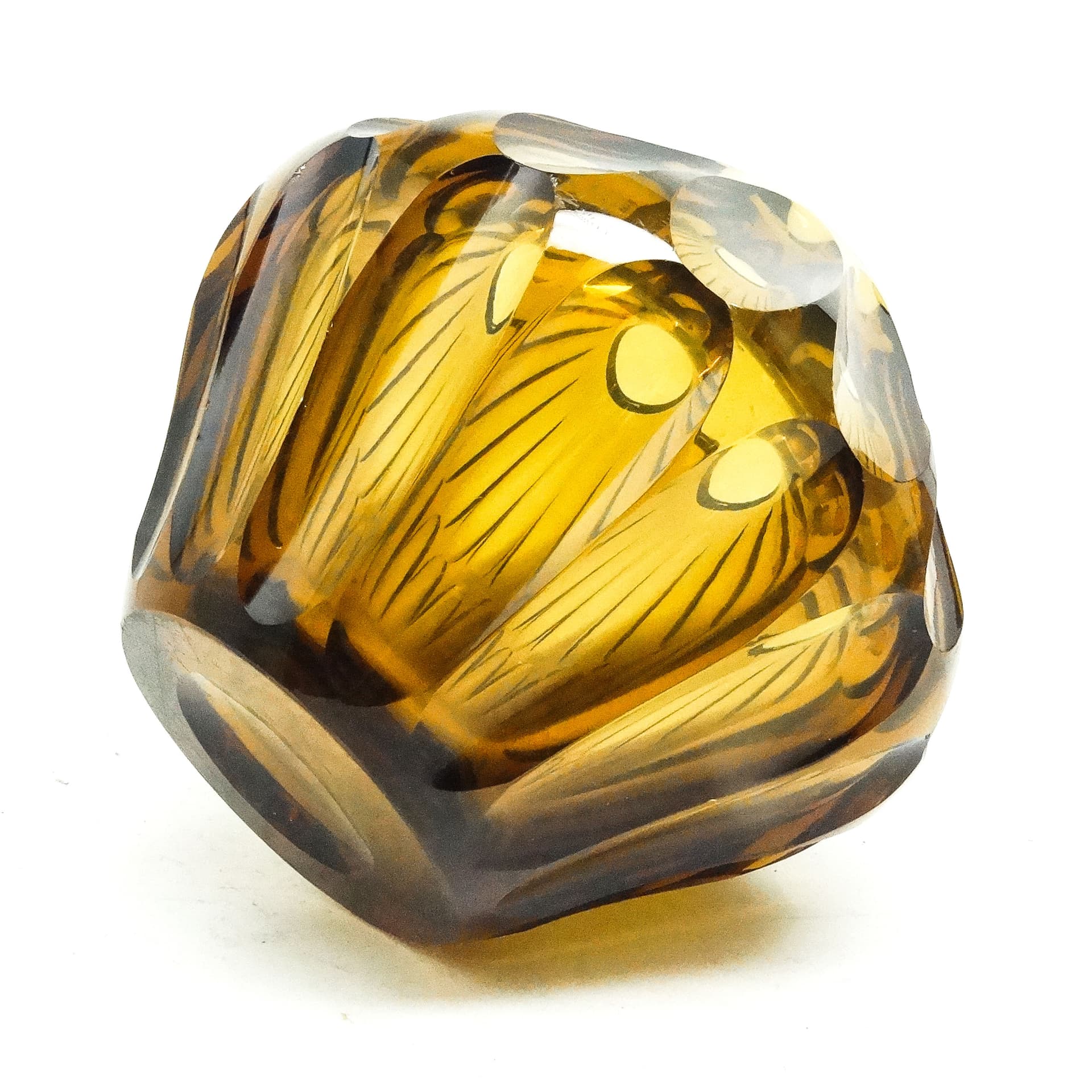 Wazon Art Deco, kryształ, Moser, Czechosłowacja, lata 30. - 115962