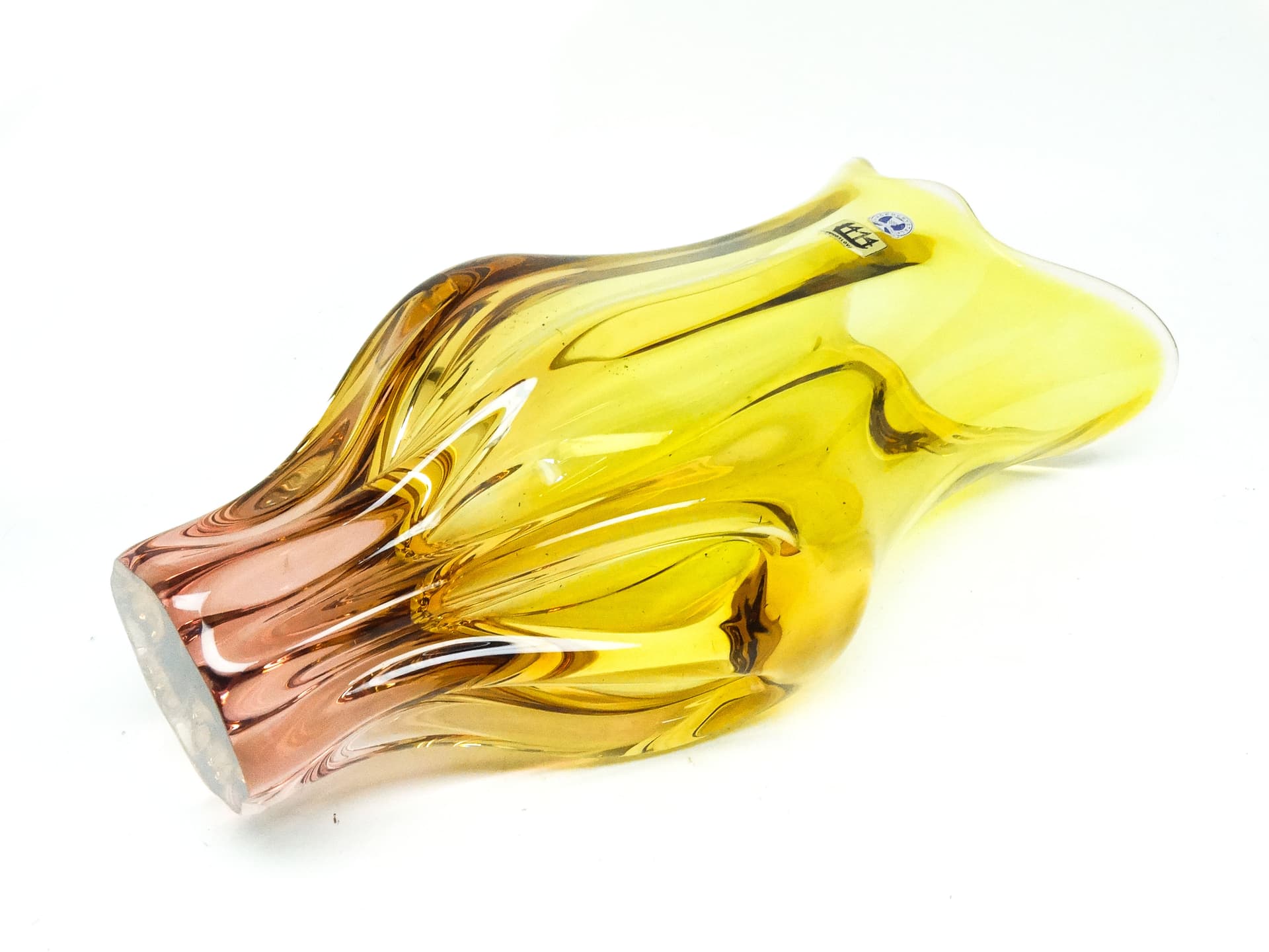 Wazon mid-century modern, szkło, proj. J. Hospodka, Czechosłowacja, lata 60. - 115979