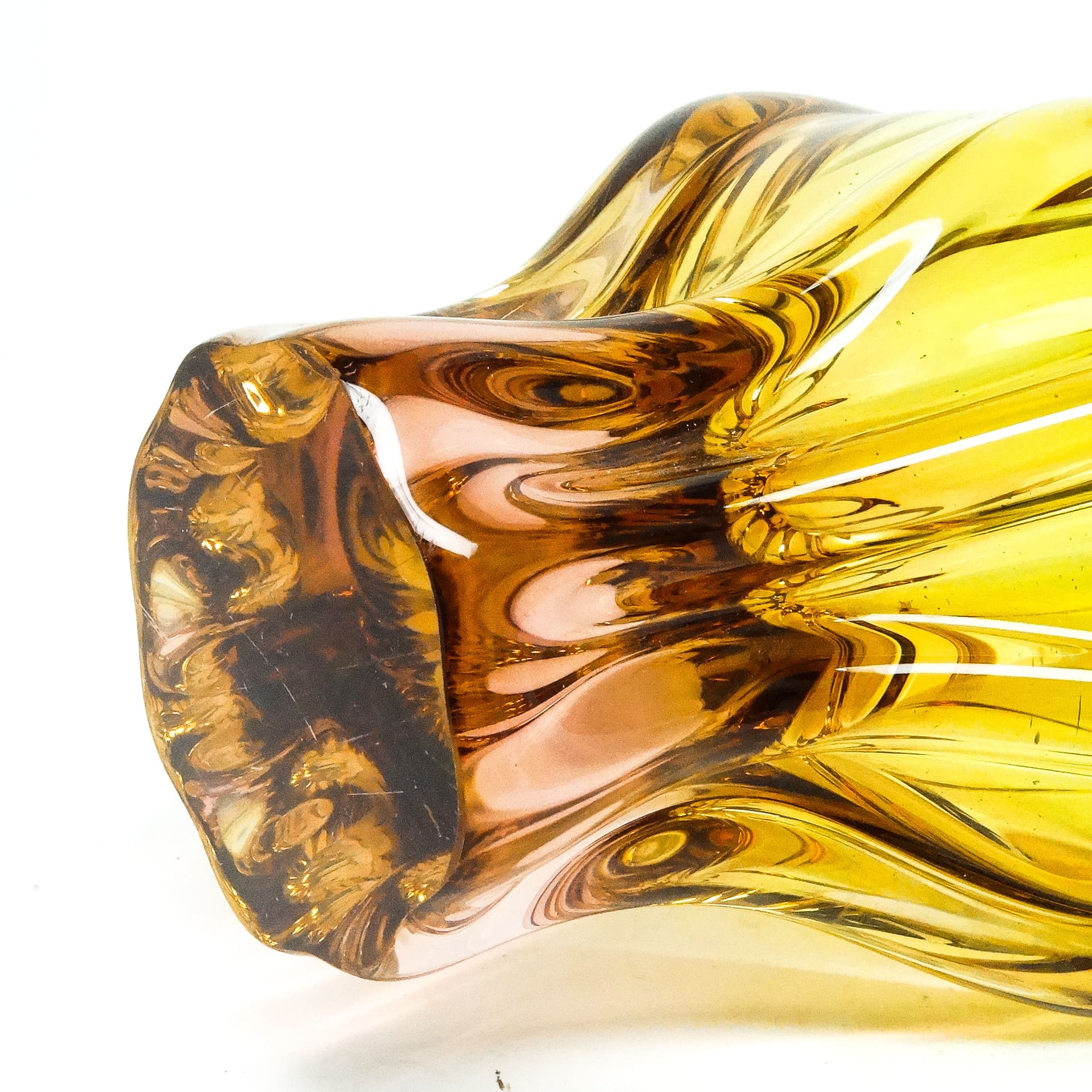 Wazon mid-century modern, szkło, proj. J. Hospodka, Czechosłowacja, lata 60. - 115978