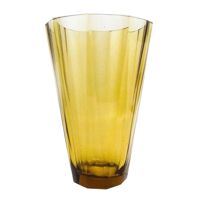 Wazon Art Deco, kryształ, Bohemia, Czechosłowacja, lata 30.