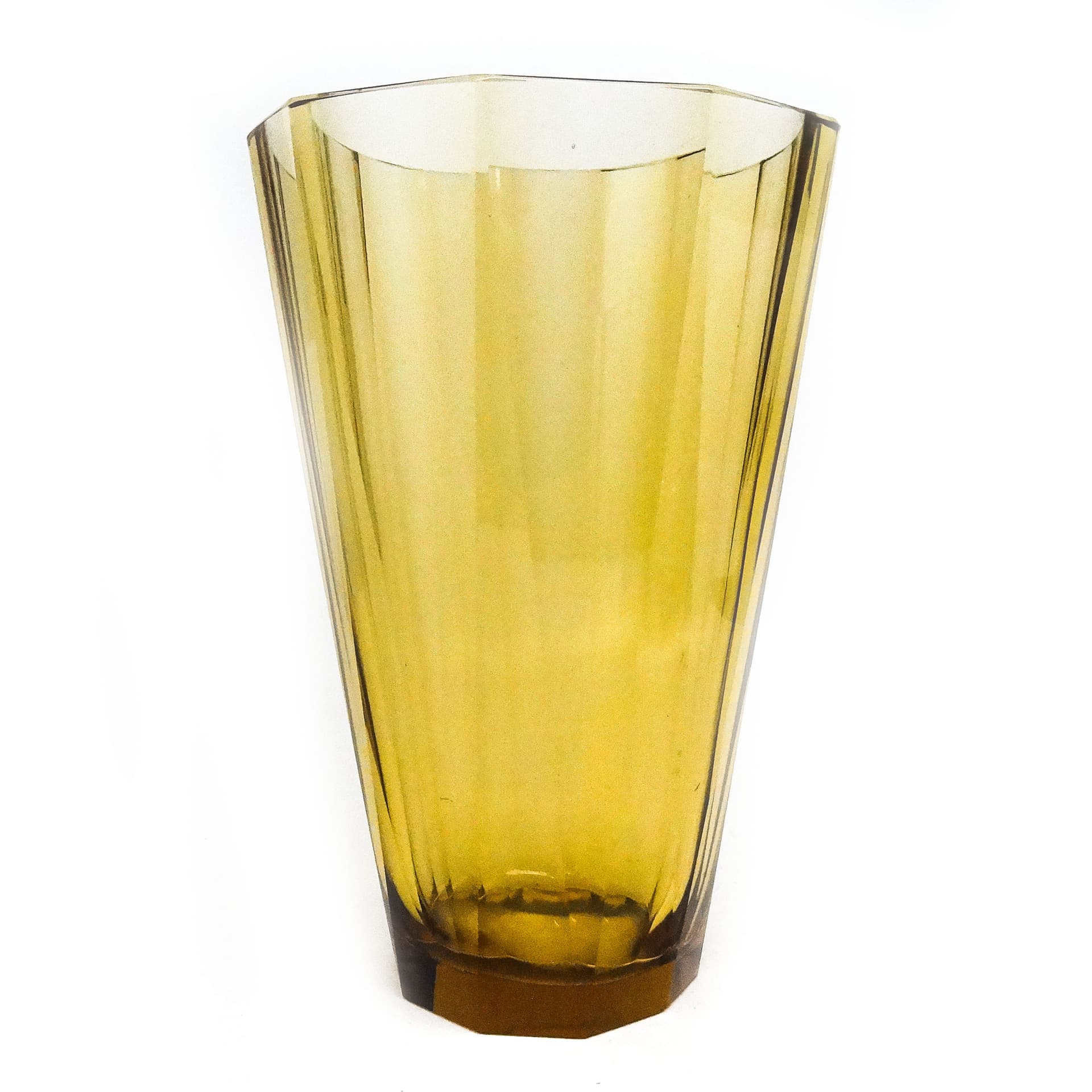 Wazon Art Deco, kryształ, Bohemia, Czechosłowacja, lata 30. - 115991