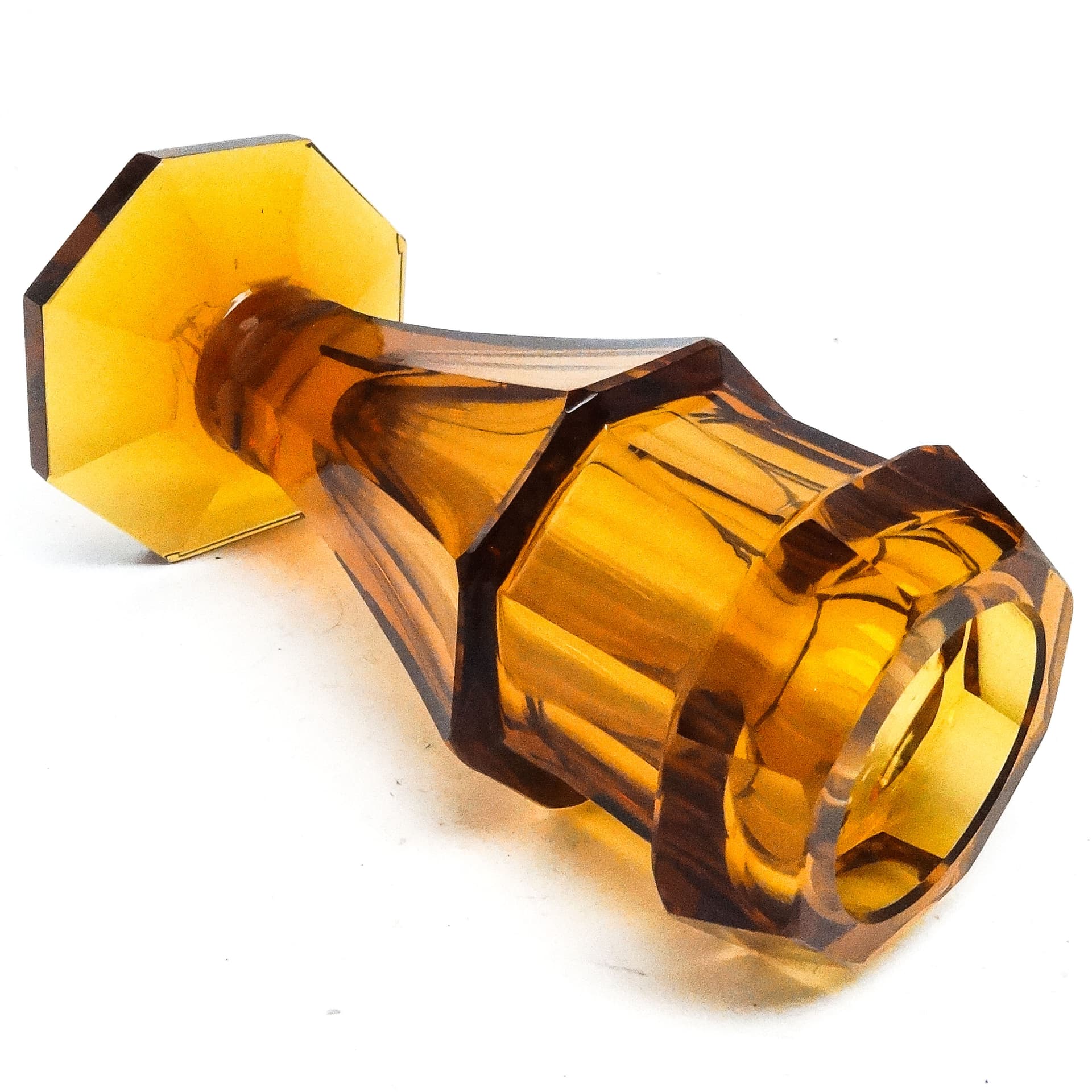 Wazon Art Deco, kryształ, Moser, Czechosłowacja, lata 30. - 116025