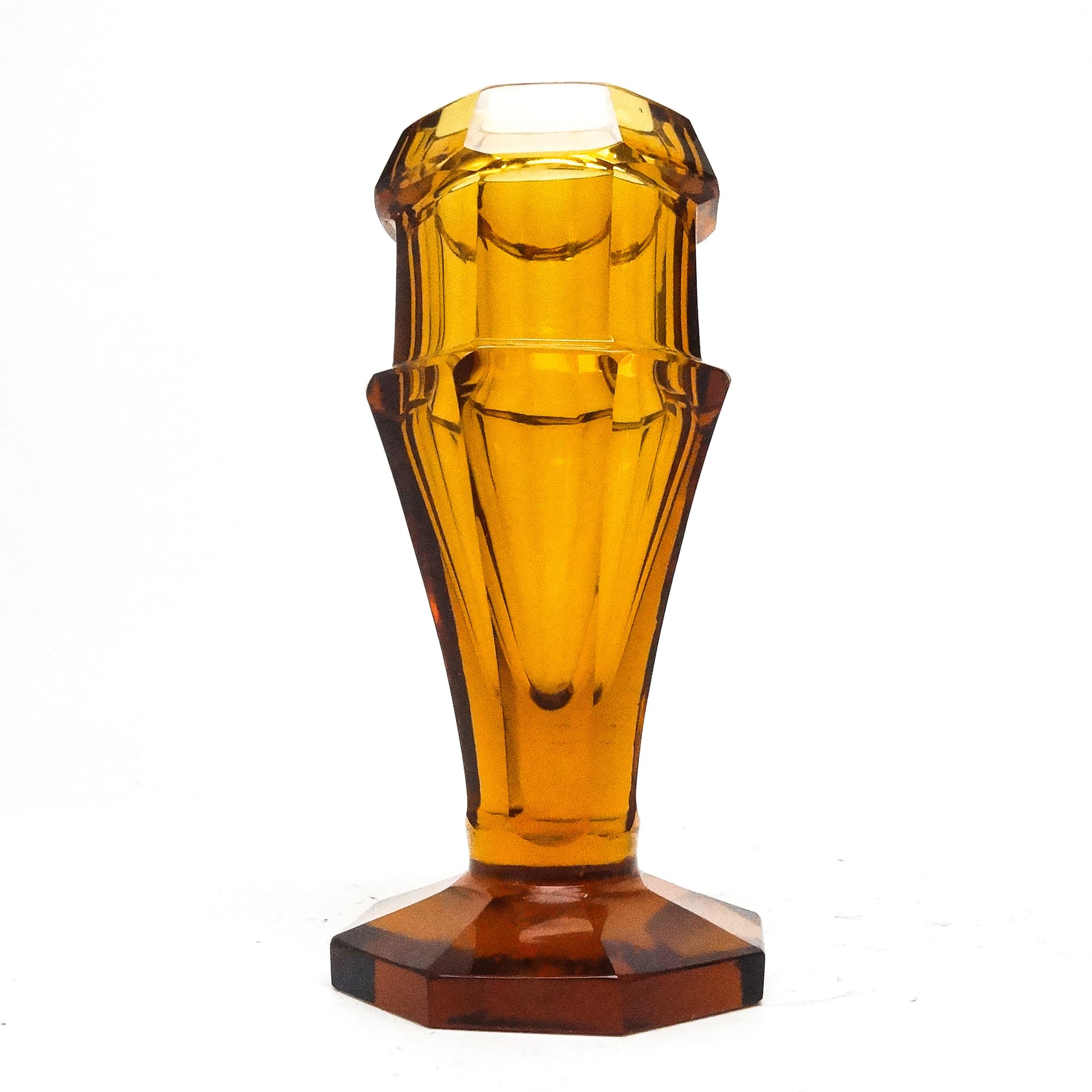 Wazon Art Deco, kryształ, Moser, Czechosłowacja, lata 30. - 116019