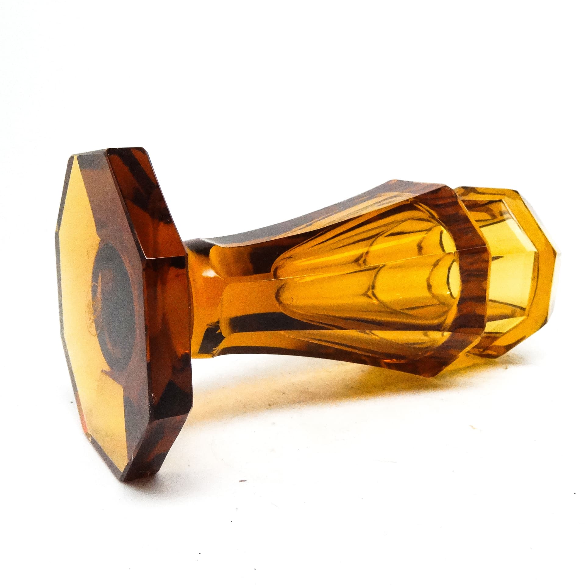 Wazon Art Deco, kryształ, Moser, Czechosłowacja, lata 30. - 116026