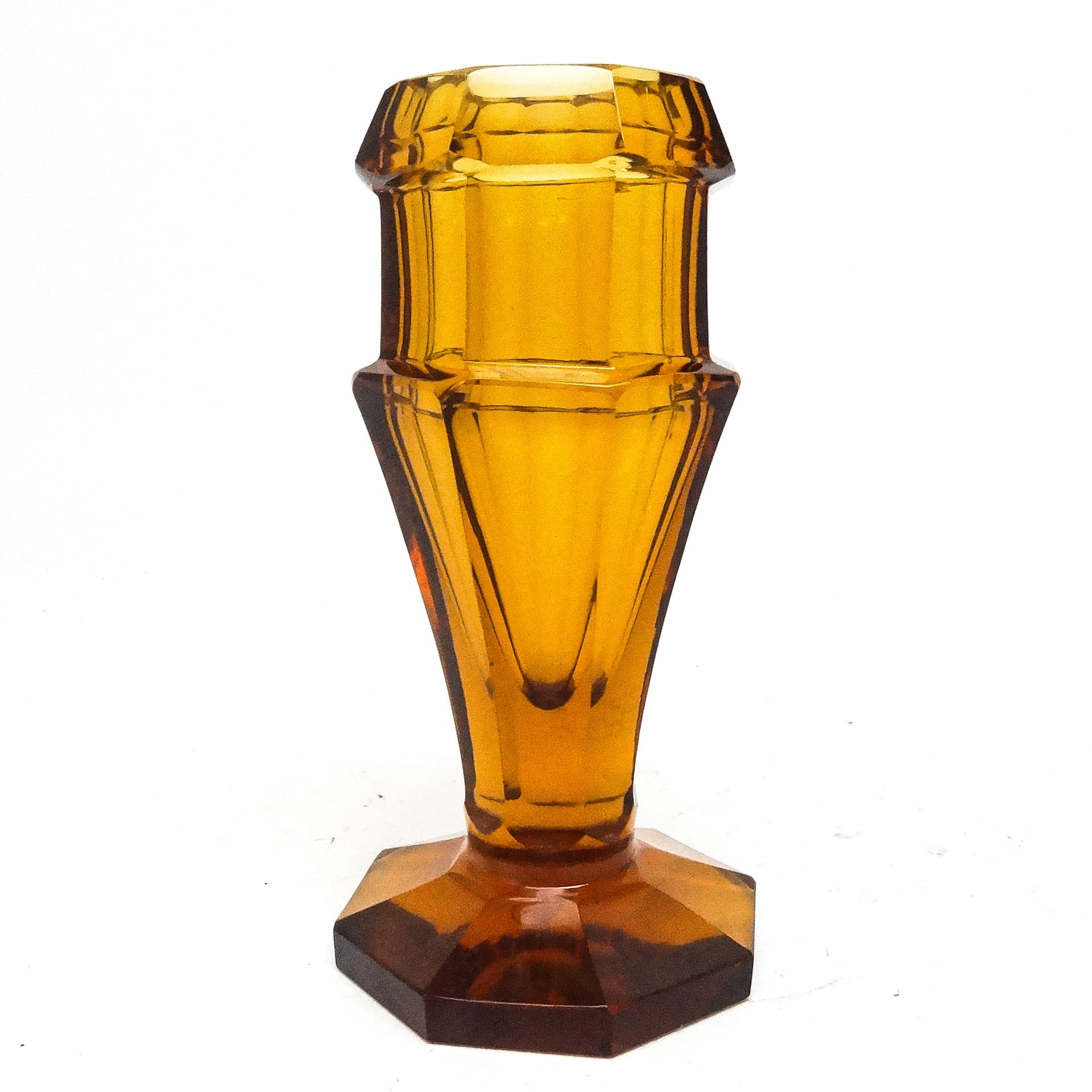 Wazon Art Deco, kryształ, Moser, Czechosłowacja, lata 30. - 116020