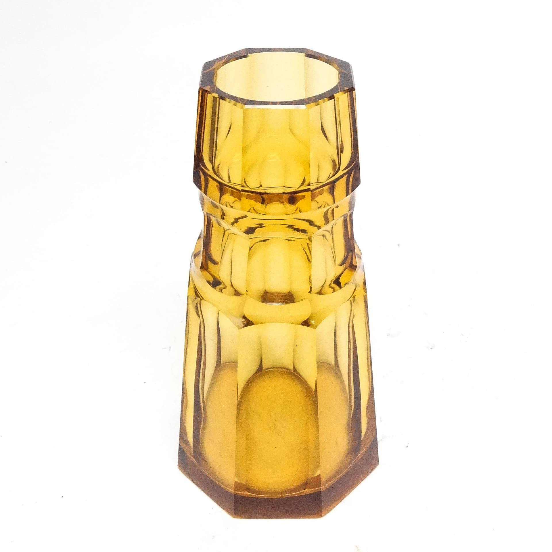 Wazon Art Deco, kryształ, Moser, Czechosłowacja, lata 30. - 116047