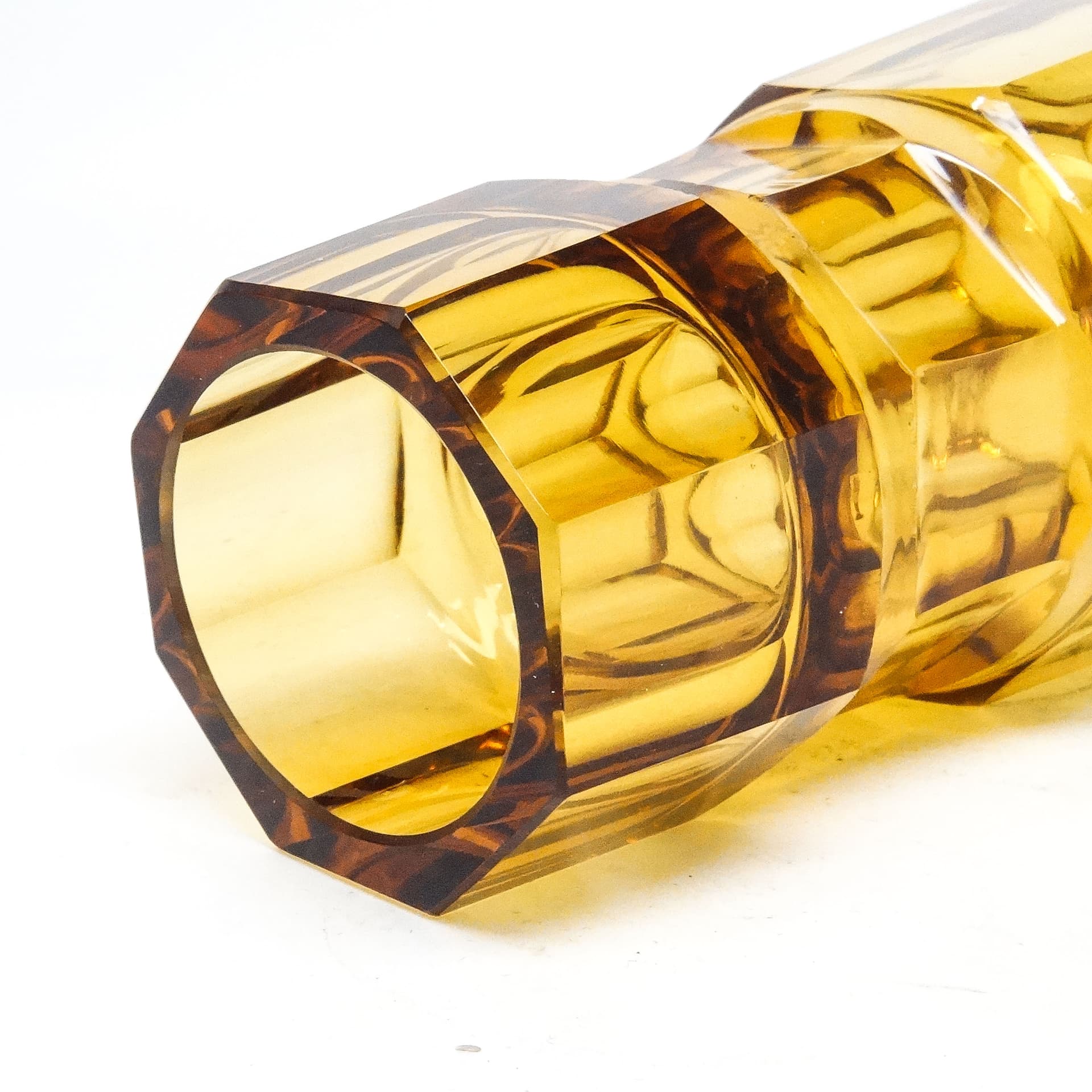 Wazon Art Deco, kryształ, Moser, Czechosłowacja, lata 30. - 116050