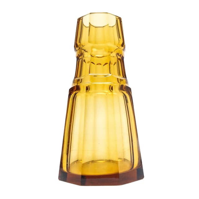 Wazon Art Deco, kryształ, Moser, Czechosłowacja, lata 30. - WYMIARY