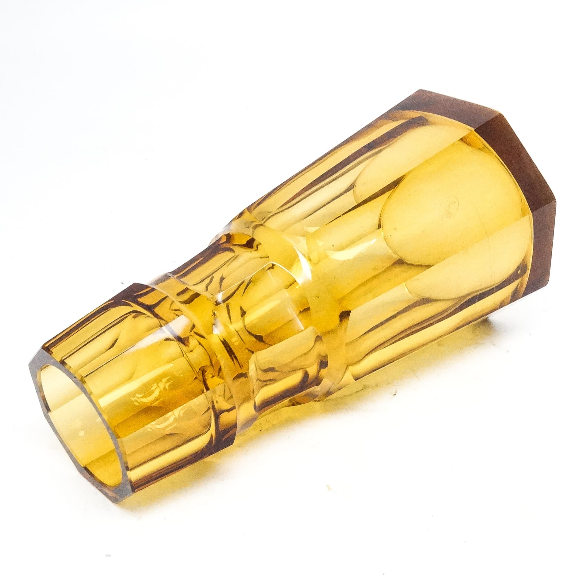 Wazon Art Deco, kryształ, Moser, Czechosłowacja, lata 30. - 116049