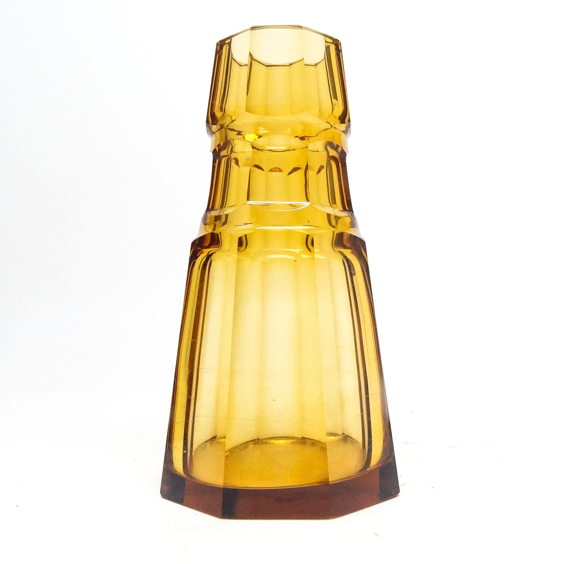 Wazon Art Deco, kryształ, Moser, Czechosłowacja, lata 30. - 116045