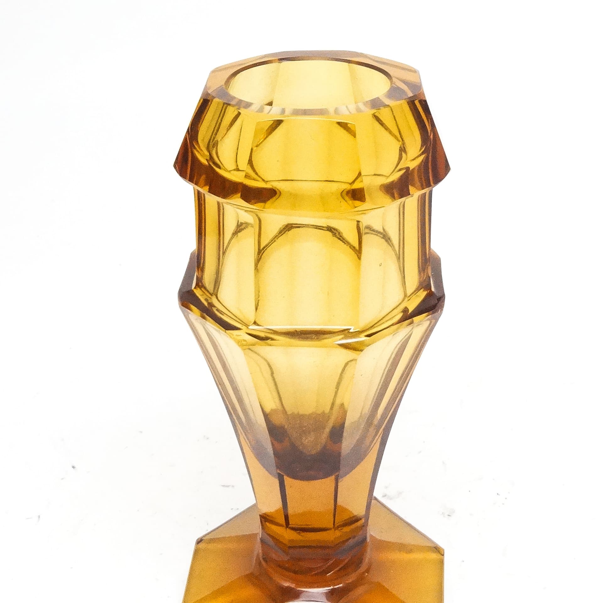 Wazon Art Deco, kryształ, Moser, Czechosłowacja, lata 30. - 116068