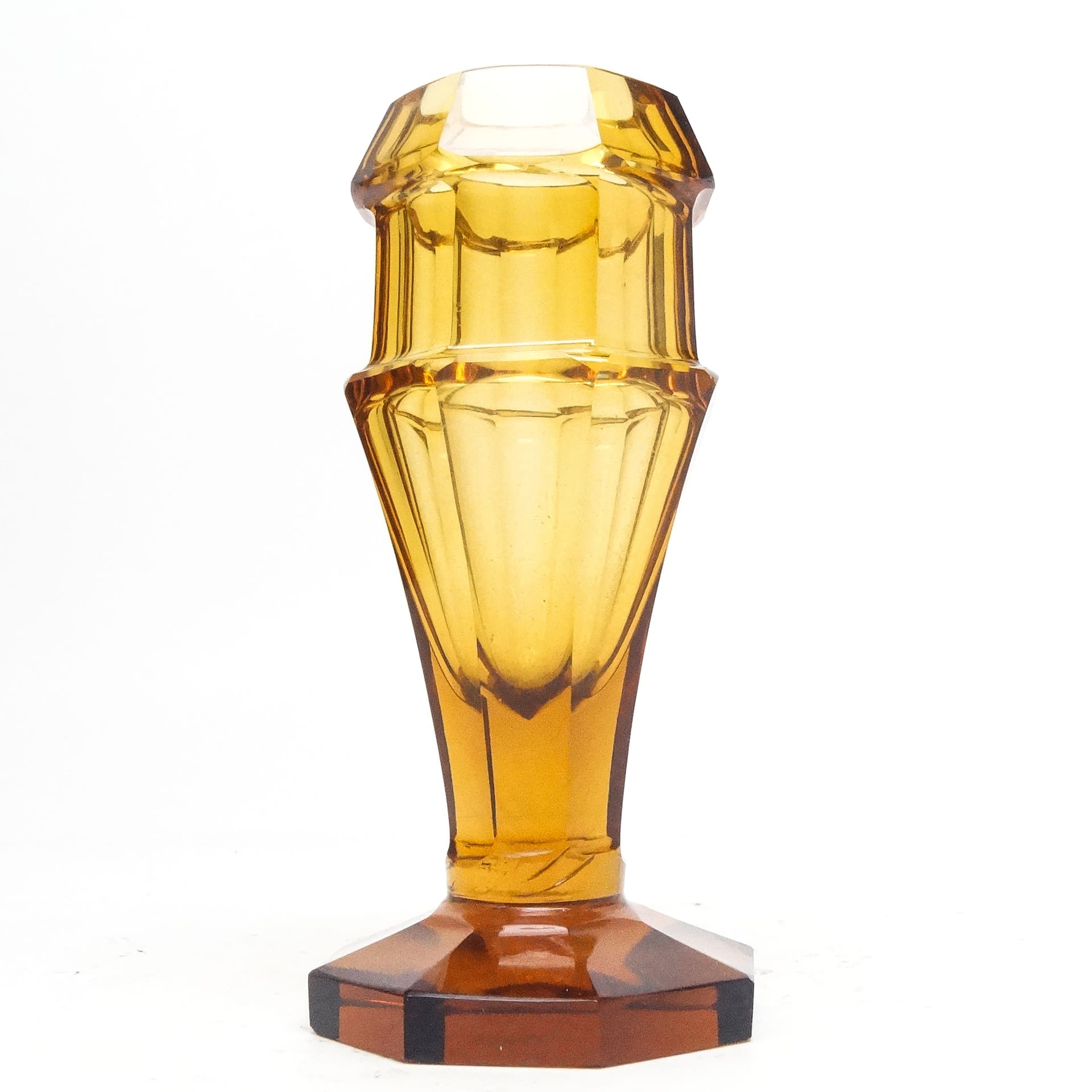 Wazon Art Deco, kryształ, Moser, Czechosłowacja, lata 30. - 116069