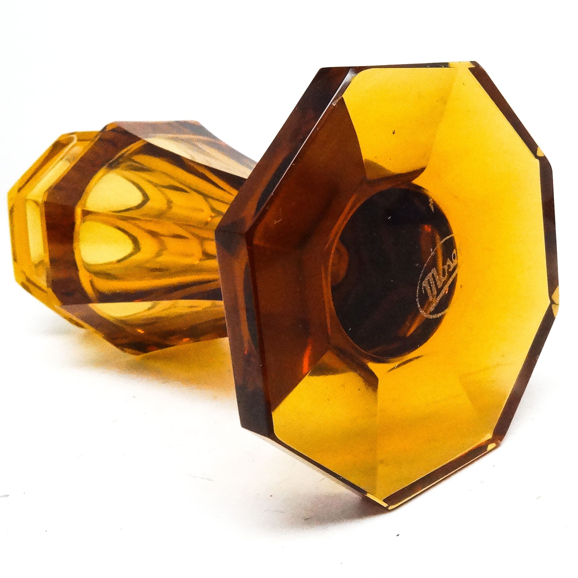 Wazon Art Deco, kryształ, Moser, Czechosłowacja, lata 30. - 116057