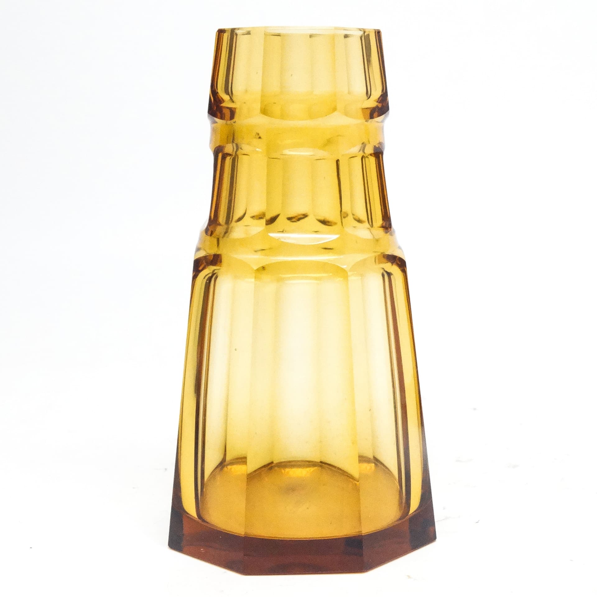 Wazon Art Deco, kryształ, Moser, Czechosłowacja, lata 30. - 116084