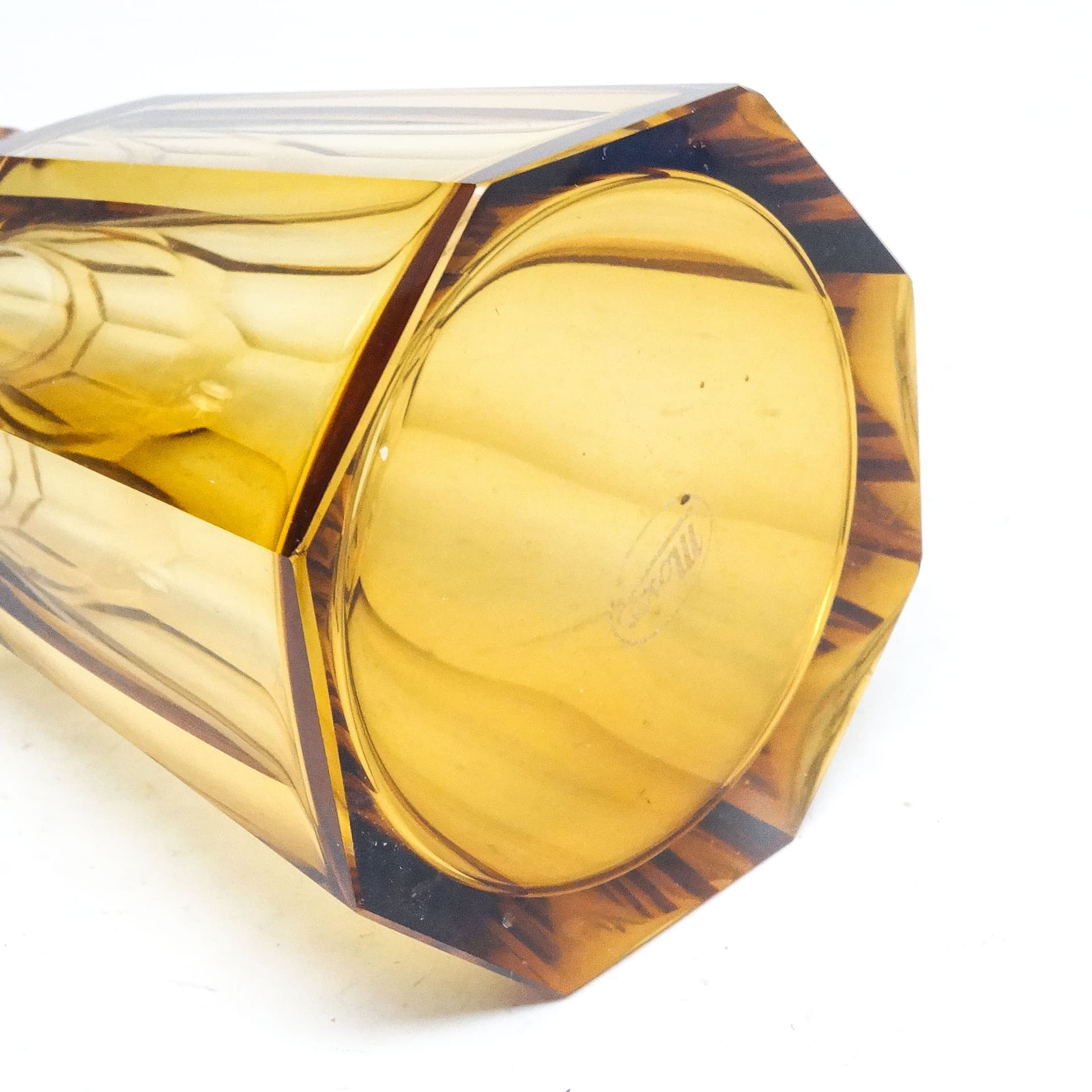 Wazon Art Deco, kryształ, Moser, Czechosłowacja, lata 30. - 116085