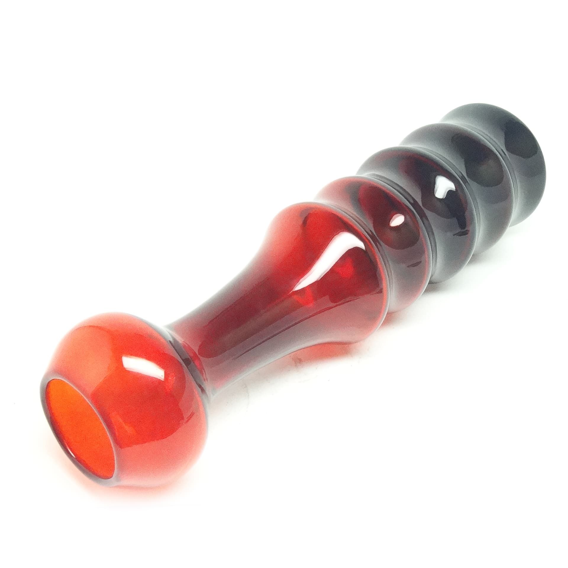 Wazon Żyrafka, postmodernizm, szkło, proj. K. Krawczyk, Huta Sudety, Polska, lata 70. - 116131