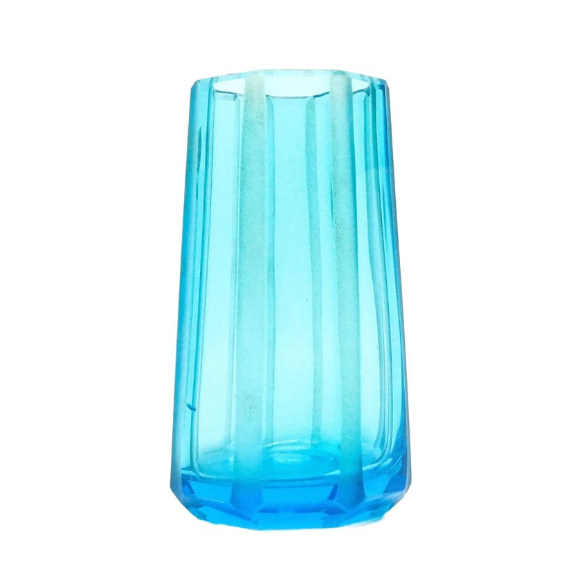 Wazon Art Deco, kryształ, Bohemia, Czechosłowacja, lata 30.