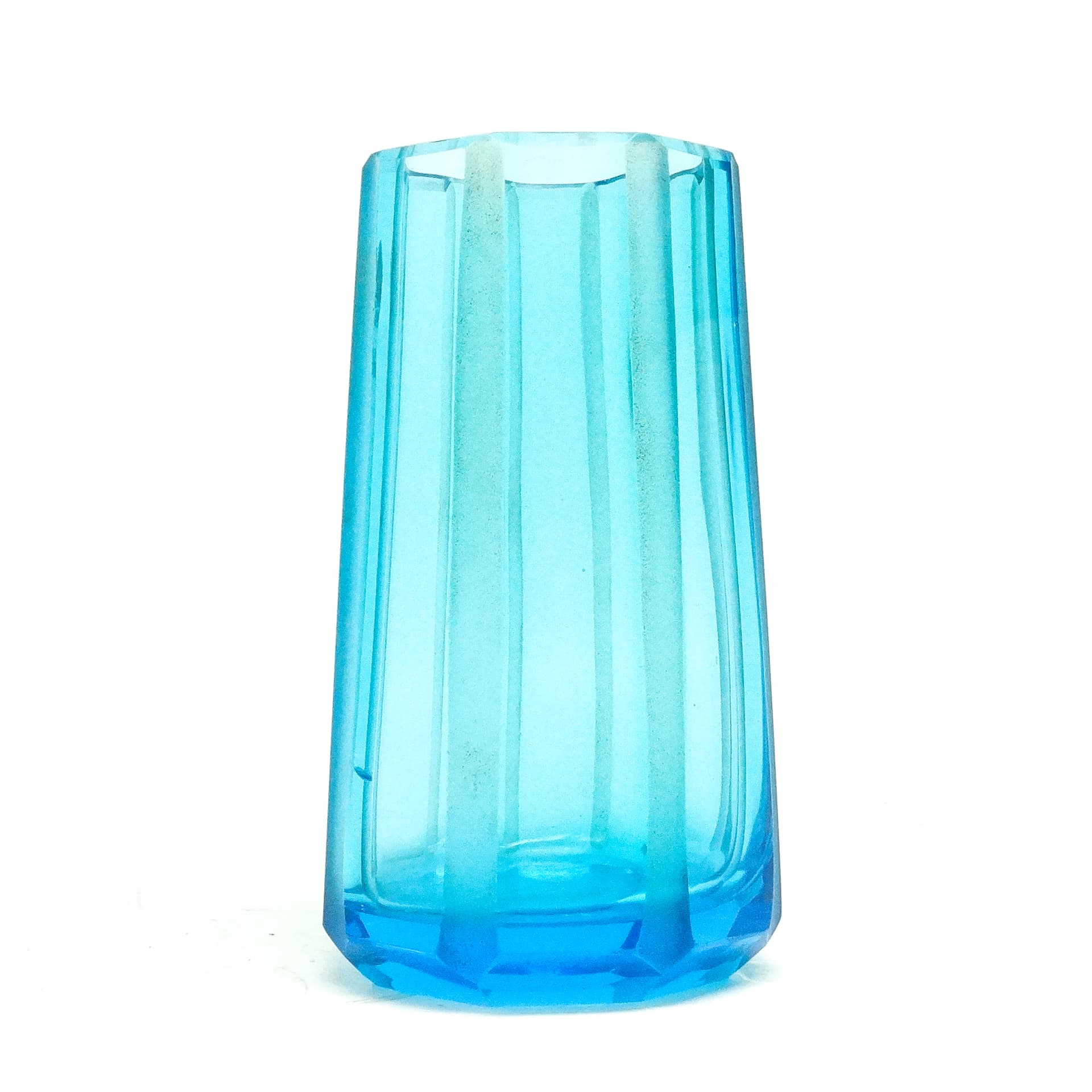 Wazon Art Deco, kryształ, Bohemia, Czechosłowacja, lata 30. - 116192