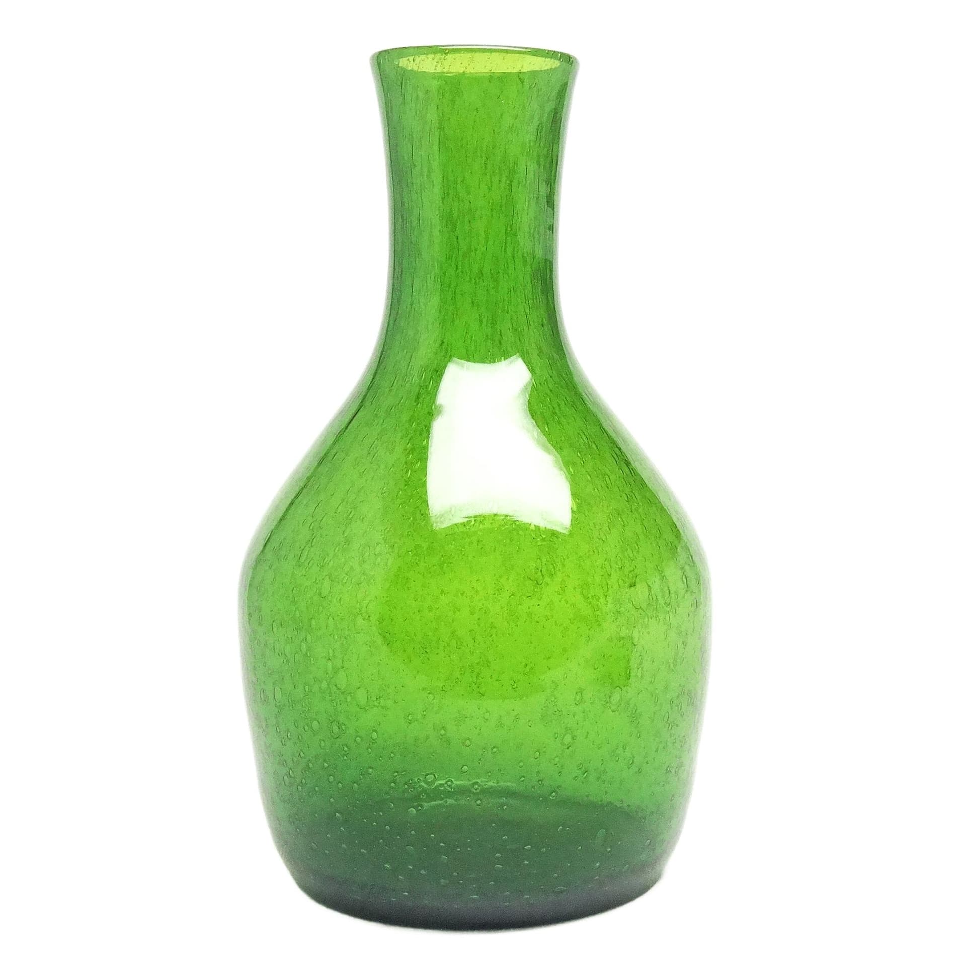 Wazon Butla, mid-century modern, szkło antico zielone, proj. Z. Horbowy, Polska, lata 70.