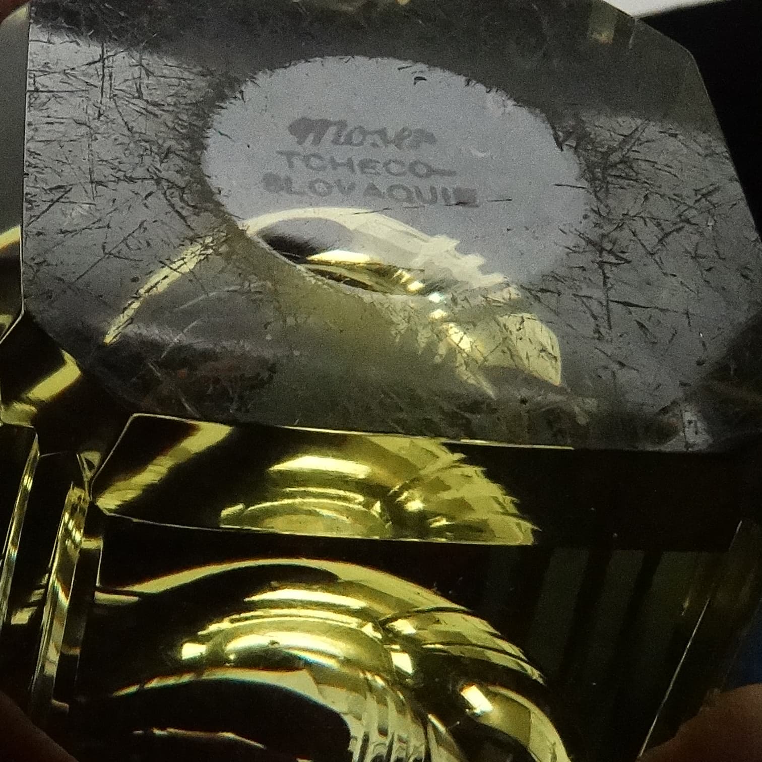 Wazon Art Deco, kryształ, Moser, Czechosłowacja, lata 30. - 116330