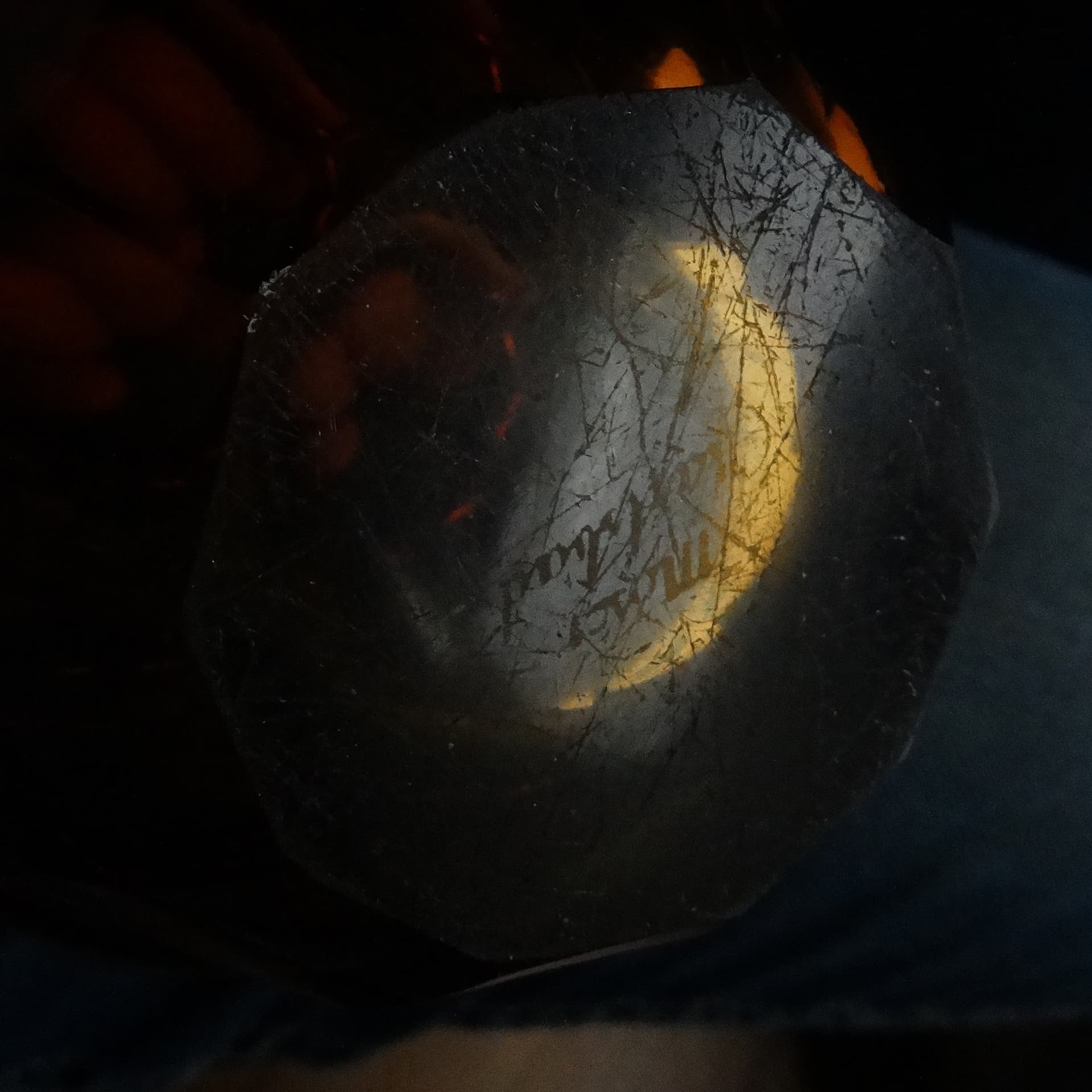 Art Deco vase, honey crystal oroplastic, Moser, Czechoslovakia, 1930s. - 116406