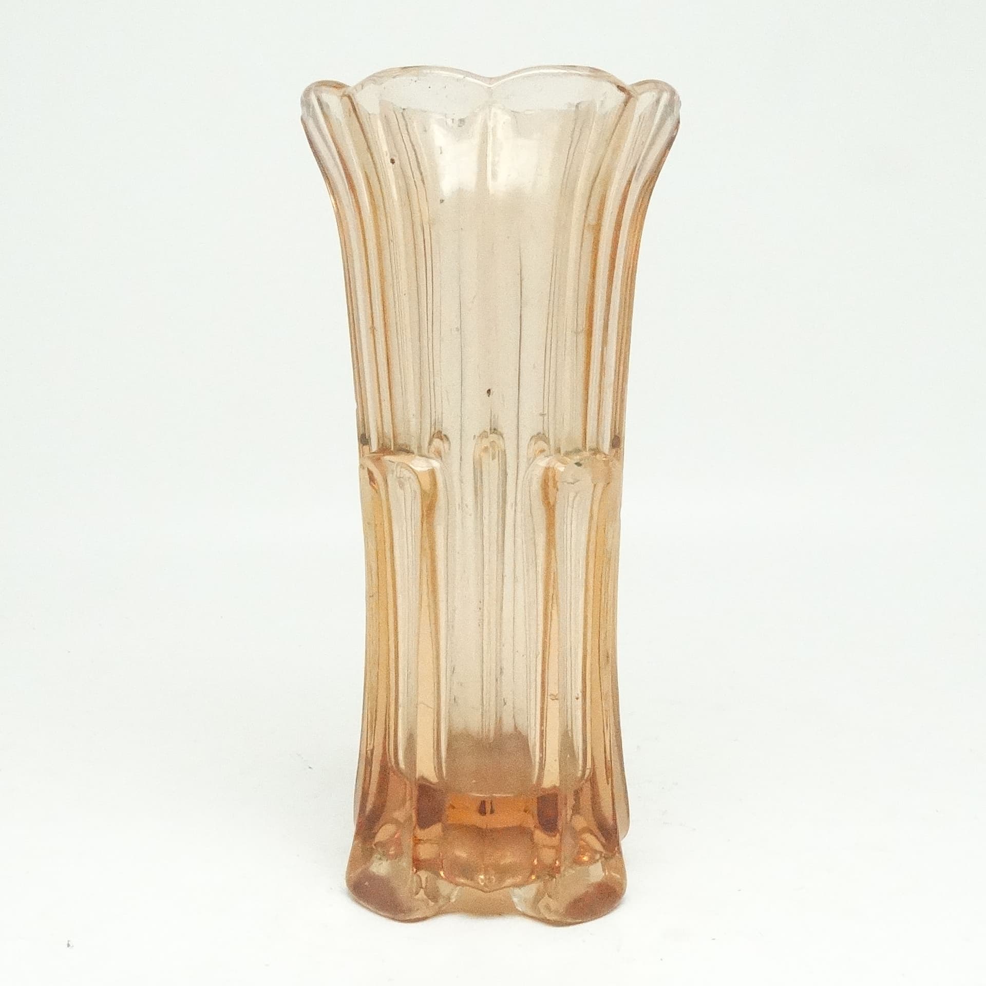 Wazon Art déco, szkło rozalinowe, Polska, lata 50. - 116410