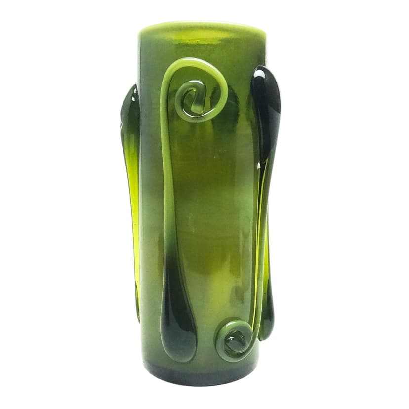 Wazon Art Nouveau, szkło, proj. J. Słuczan-Orkusz, Polska, lata 70.