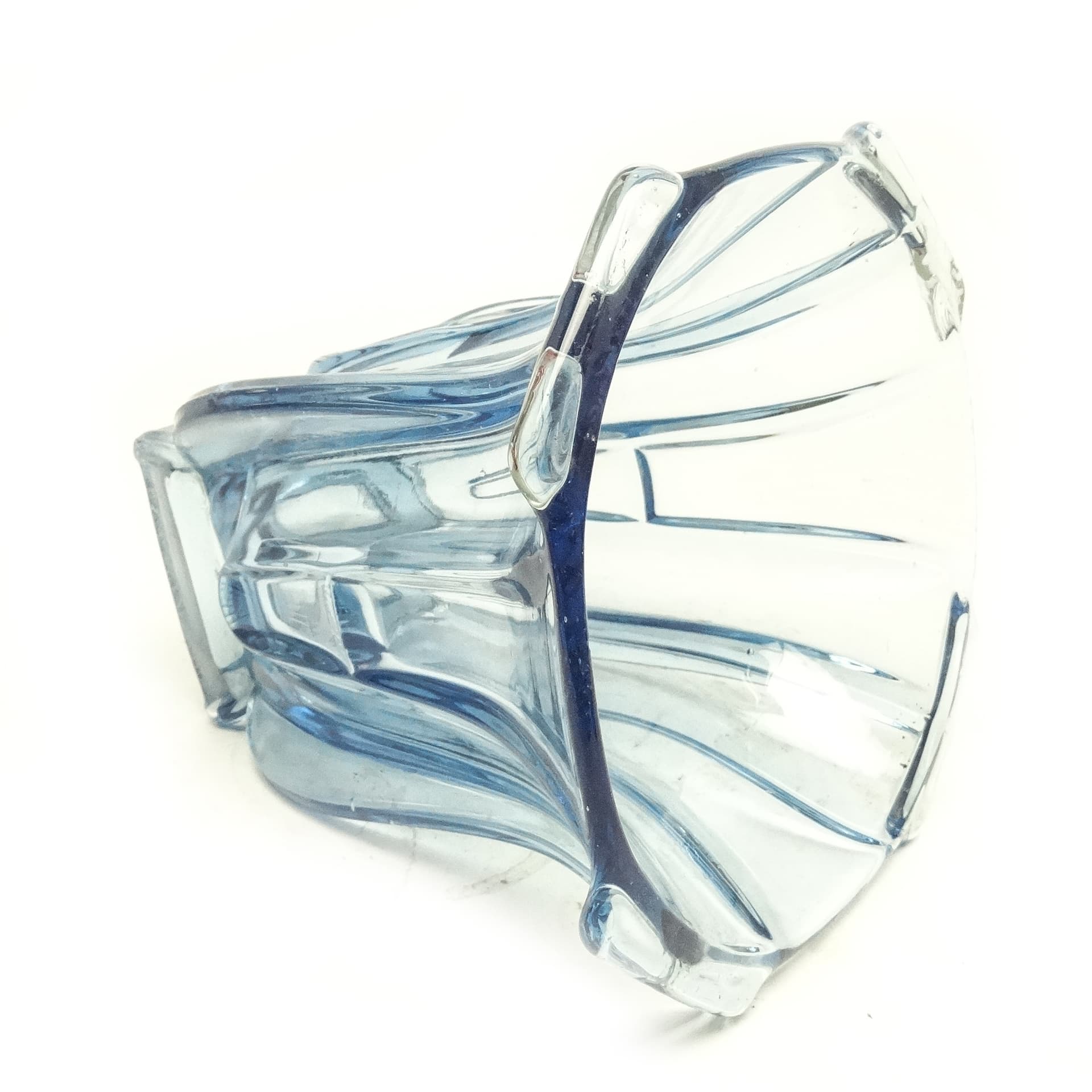 Wazon Art Deco, szkło prasowane, Huta Zawiercie, Polska, lata 30. - 116491