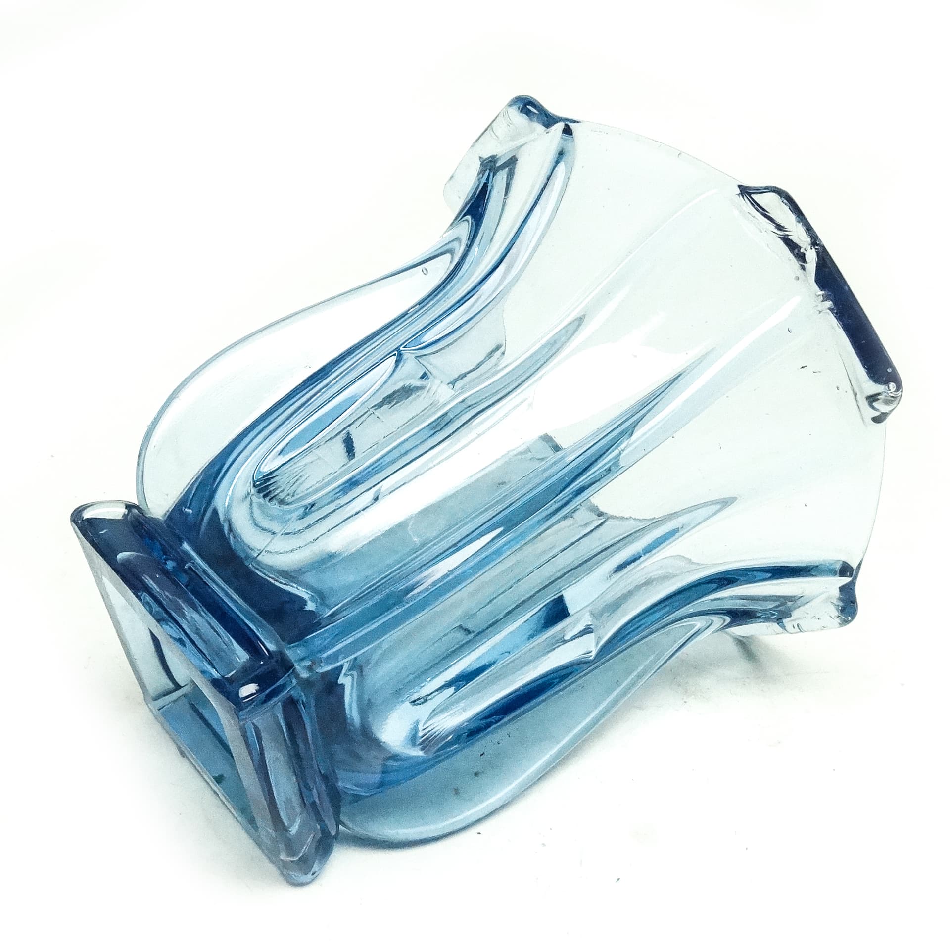 Wazon Art Deco, szkło prasowane, Huta Zawiercie, Polska, lata 30. - 116495