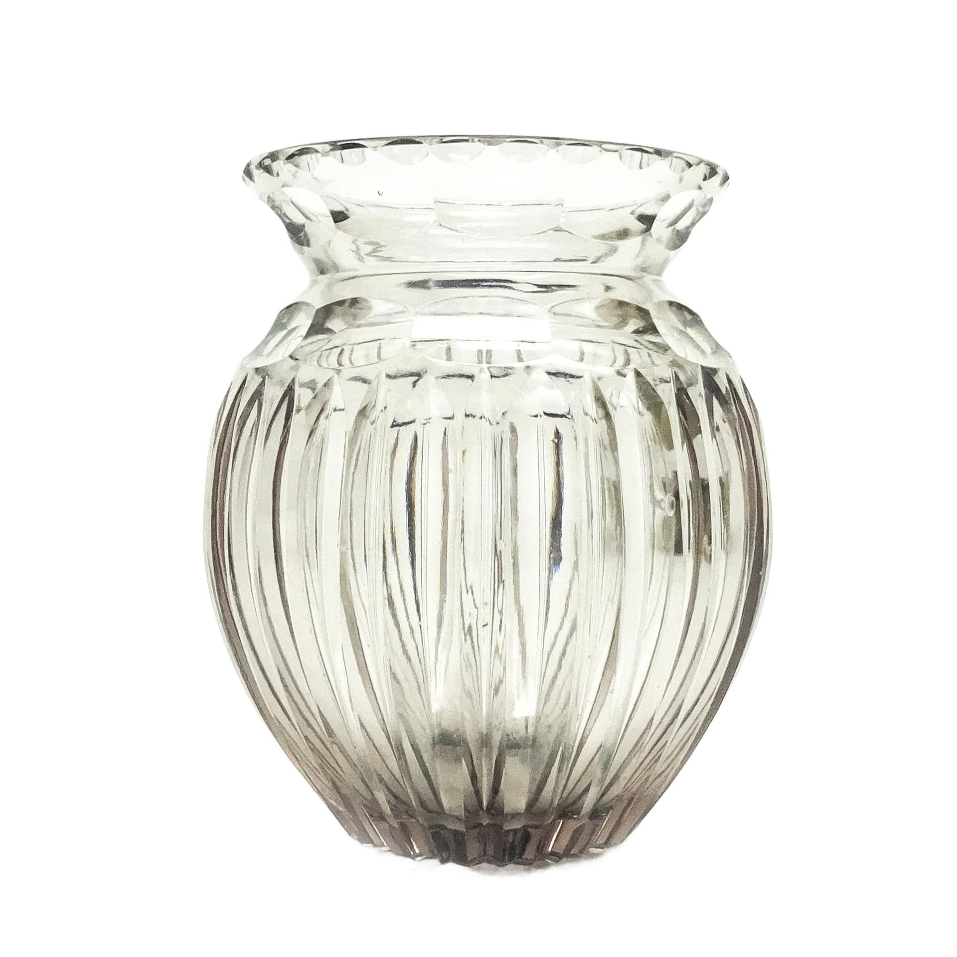 Wazon art deco, kryształ, Polska, lata 30.