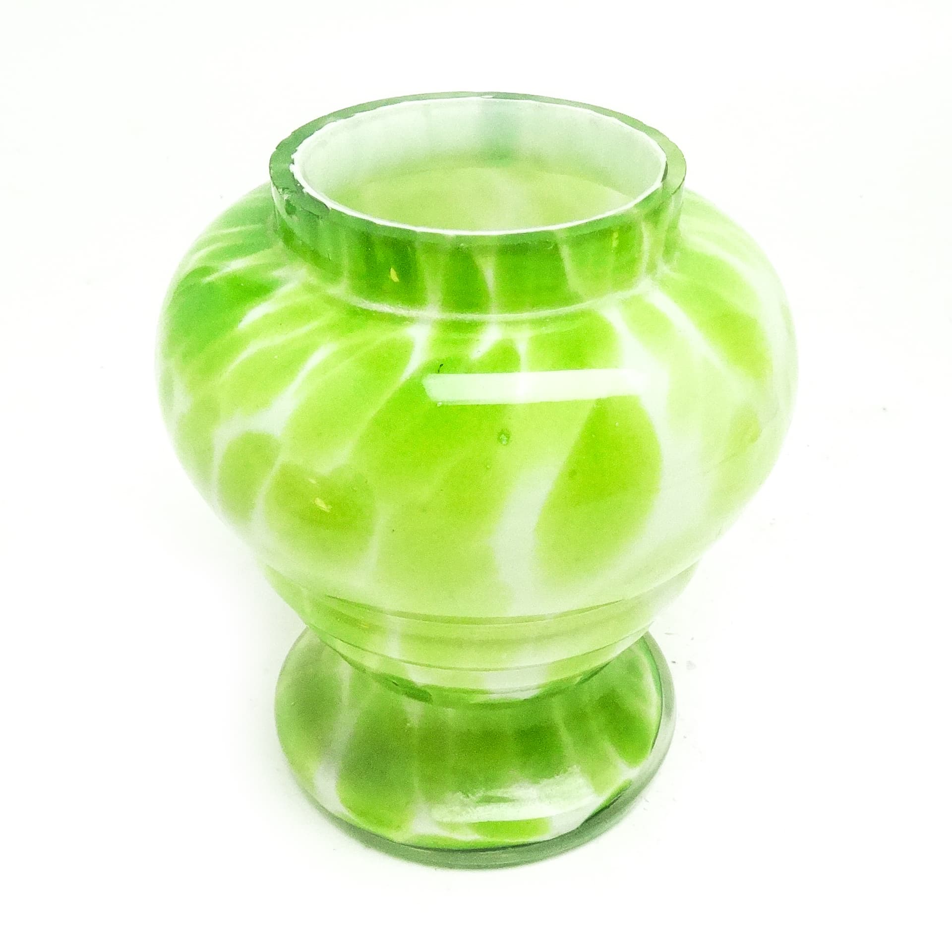 Wazon Art Deco Spatterglass, szkło, huta Welz, Czechosłowacja, lata 30. - 116899