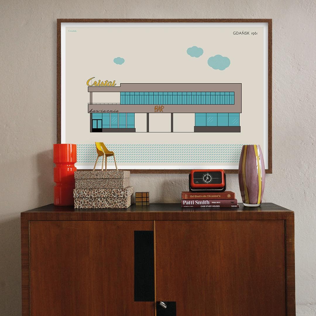 Plakat Cristal / Gdańsk 70x50, aut. K. Jasińska, GRA-FIKA - 122816