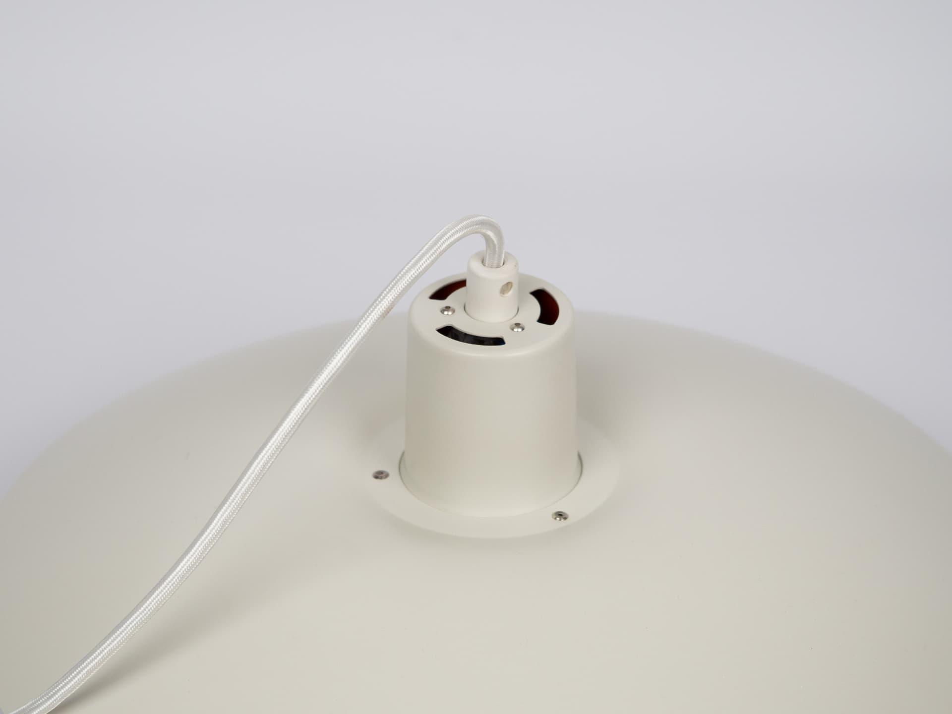 Biała lampa wisząca PH 4/3, proj. P. Henningsen dla Louis Poulsen, Dania, lata 60. - 122831