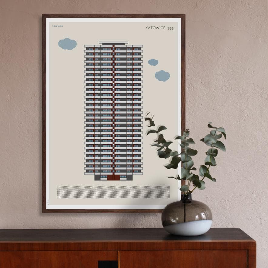 Plakat Kukurydza / Katowice 50x70 cm, aut. K. Jasińska, GRA-FIKA - 122899