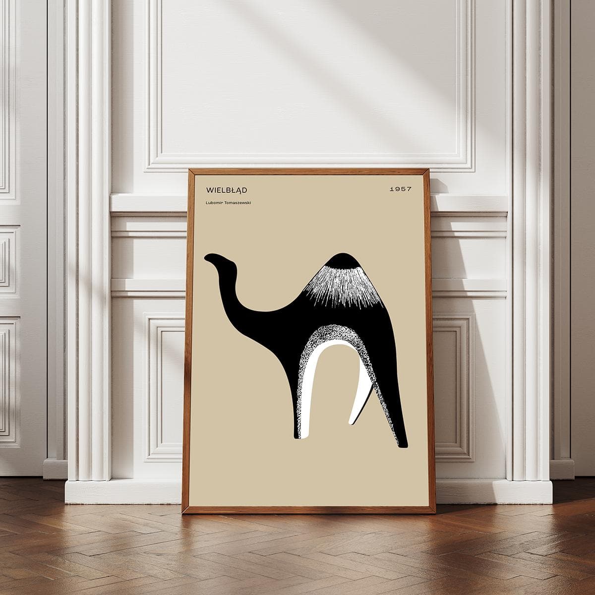 Plakat Wielbłąd 40x50 cm, aut. K. Jasińska, GRA-FIKA - 122877