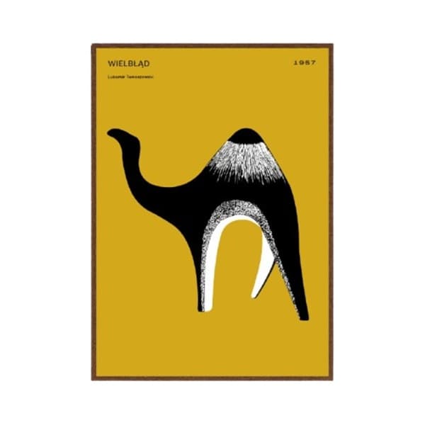 Plakat Wielbłąd 40x50 cm, aut. K. Jasińska, GRA-FIKA - 124413