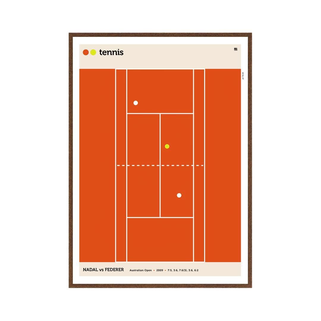 Poster Tennis 40x50 cm, by K. Jasińska, GRA-FIKA - 124386