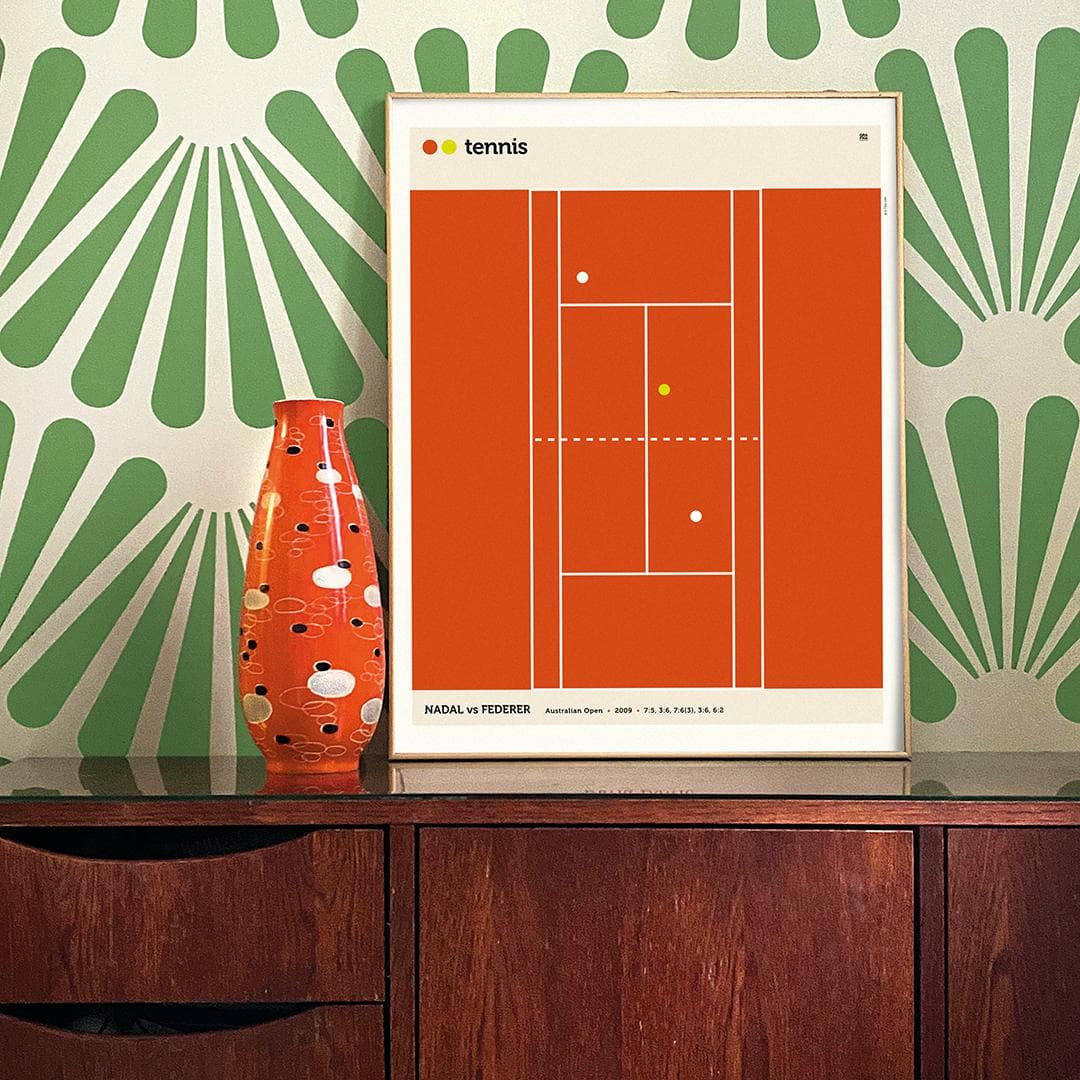 Plakat Tennis 50x70 cm, aut. K. Jasińska, GRA-FIKA - 123382
