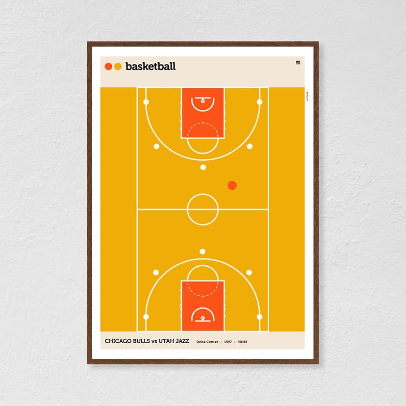 Plakat Basketball 40x50 cm, aut. K. Jasińska, GRA-FIKA
