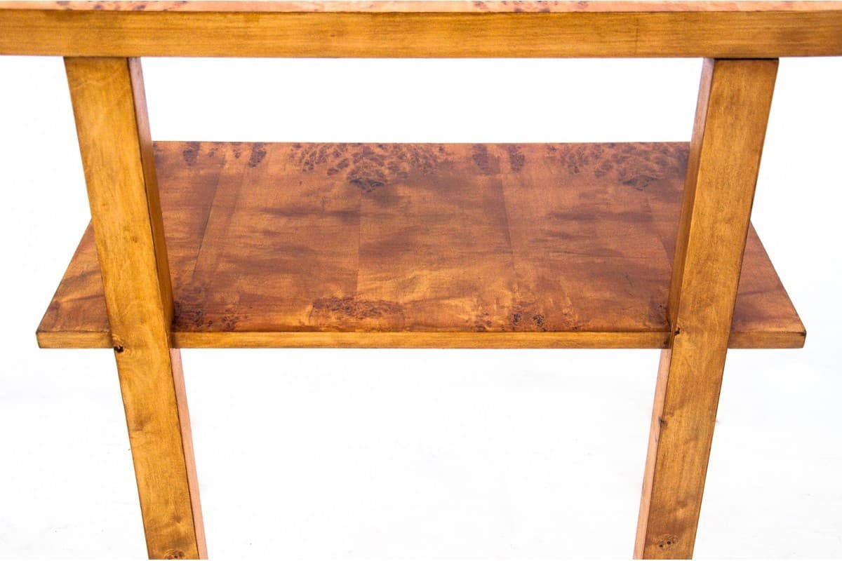 Orzechowy stolik pomocniczy, Polska, lata 50. - 78445