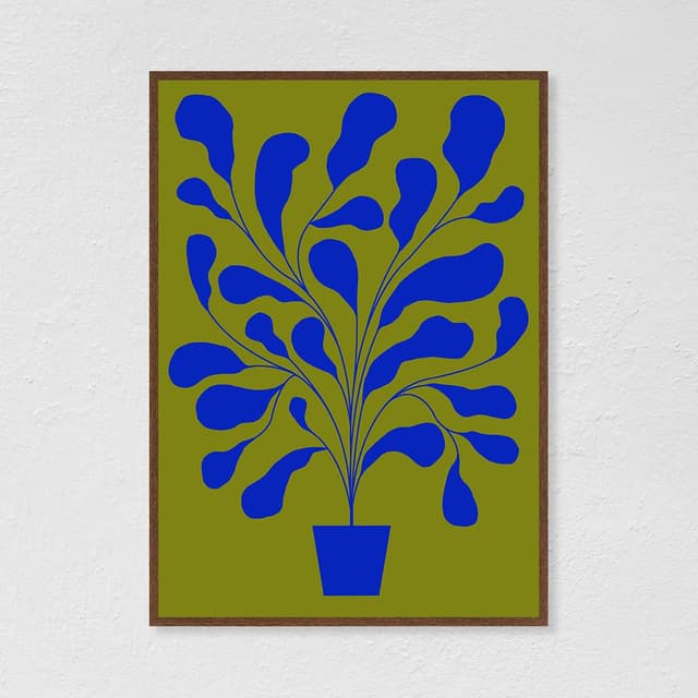 Plakat Fikus / Indigo 2 40x50 cm, aut. K. Jasińska, GRA-FIKA - WYMIARY