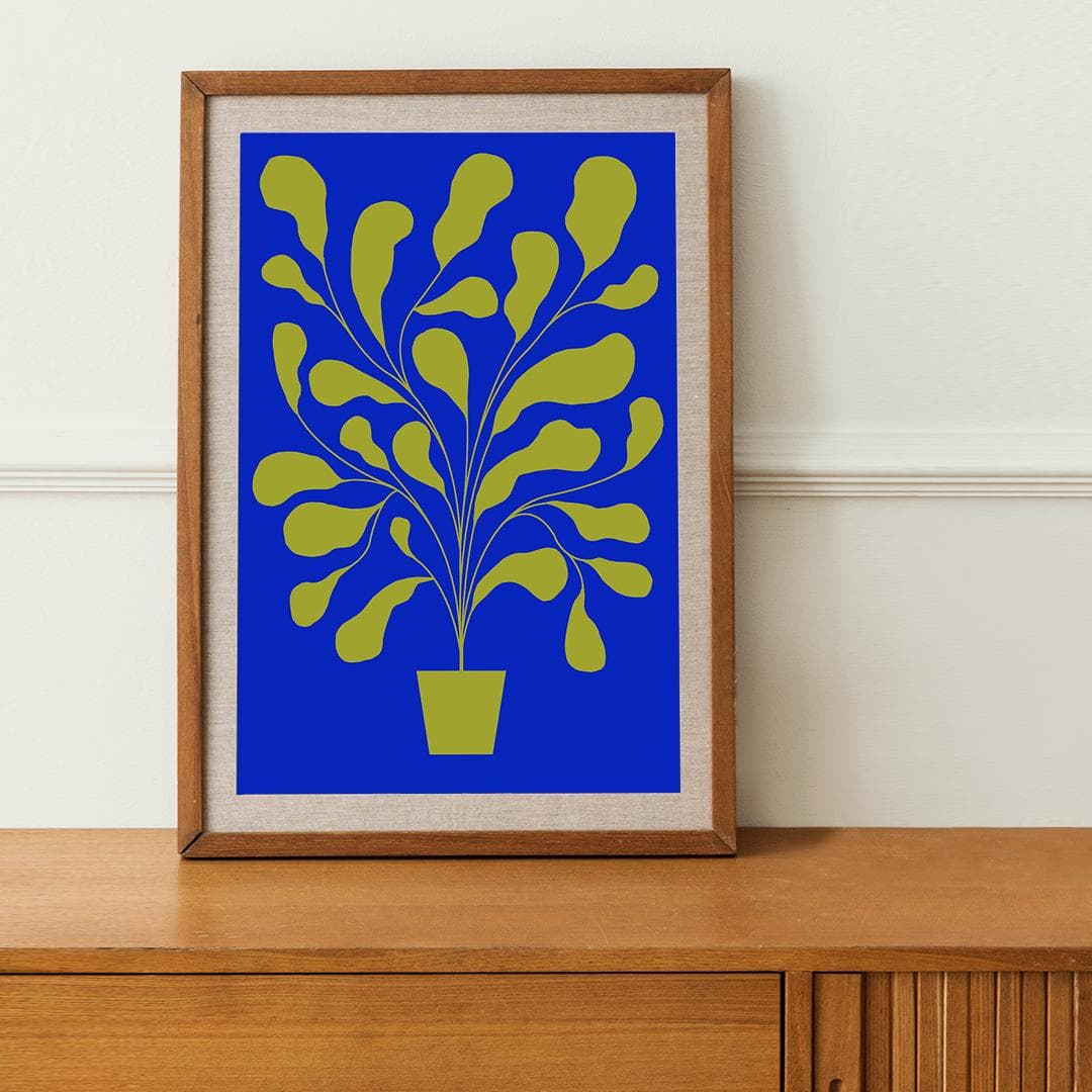 Poster Fikus / Khaki 2 50x70 cm, by K. Jasińska, GRA-FIKA - 123440