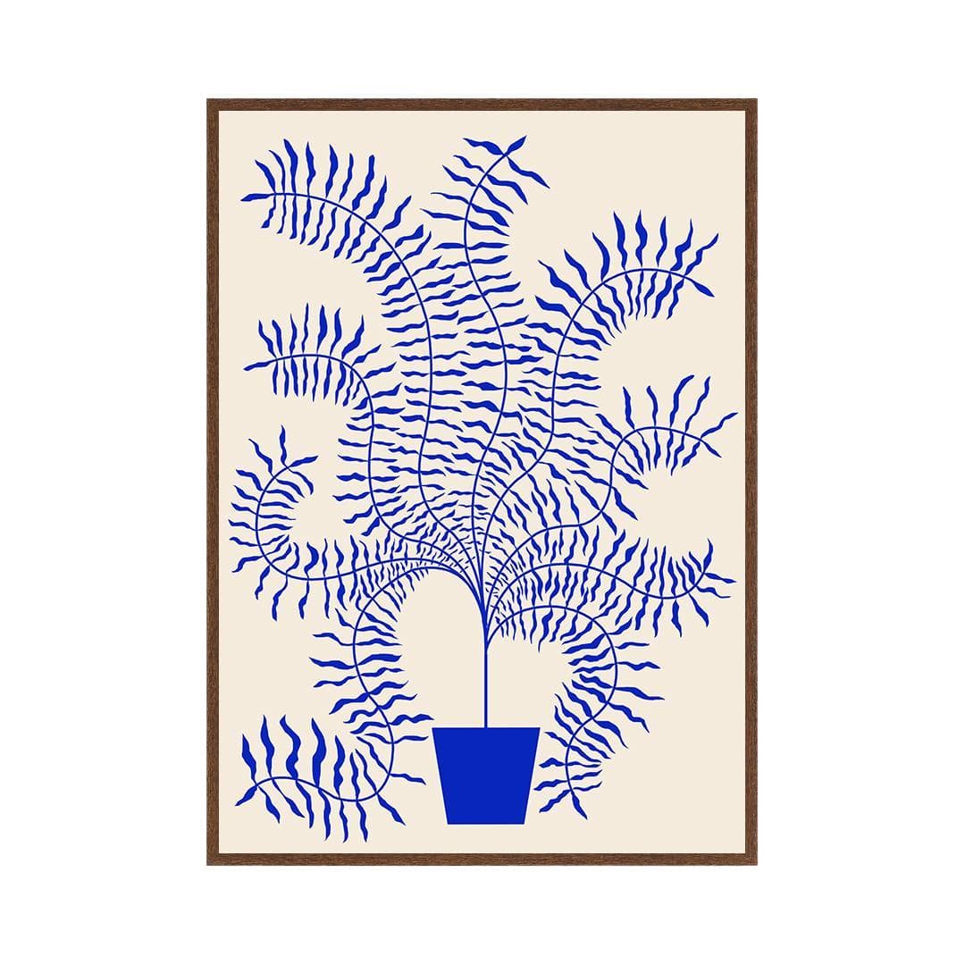 Plakat Paprotka / Indigo 40x50 cm, aut. K. Jasińska, GRA-FIKA - 124331