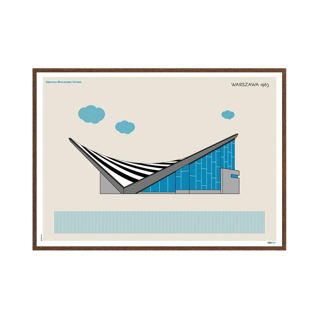 Plakat Dworzec Ochota / Warszawa 70x50, aut. K. Jasińska, GRA-FIKA - 124298