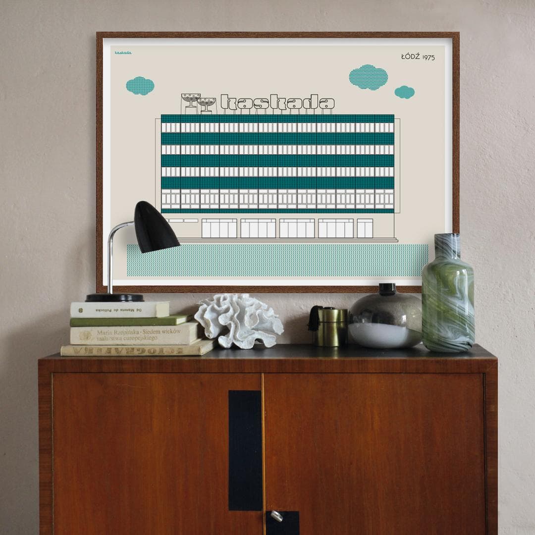 Plakat Kaskada / Łódź 70x50, aut. K. Jasińska, GRA-FIKA - 123670