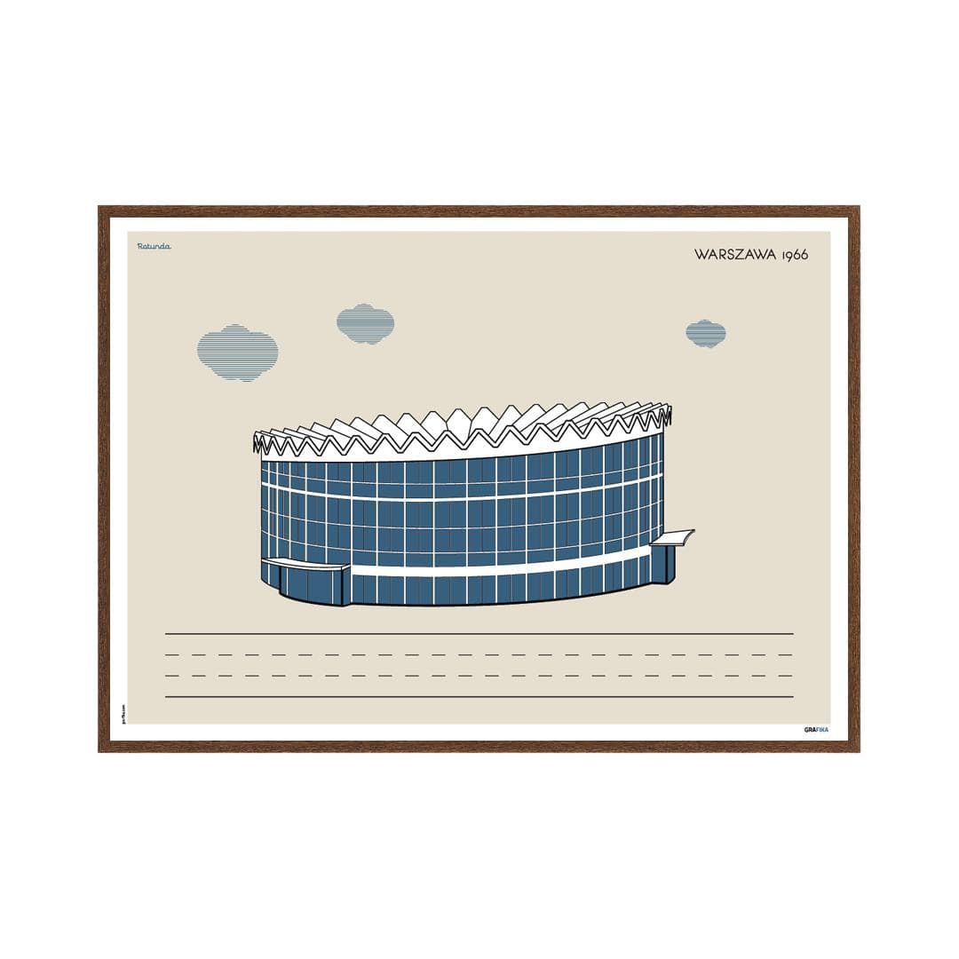 Plakat Rotunda / Warszawa 70x50 cm, aut. K. Jasińska, GRA-FIKA - 124279