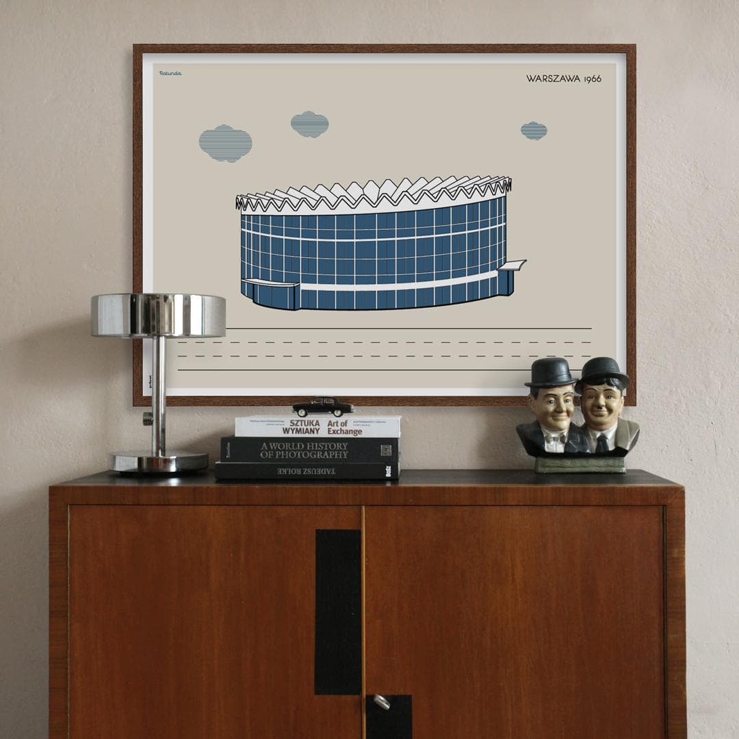 Plakat Rotunda / Warszawa 70x50 cm, aut. K. Jasińska, GRA-FIKA - 123666