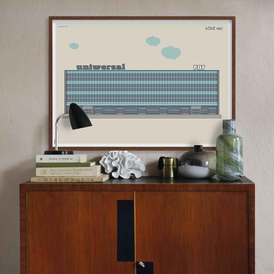 Plakat Uniwersal / Łódź 70x50 cm, aut. K. Jasińska, GRA-FIKA - 123662